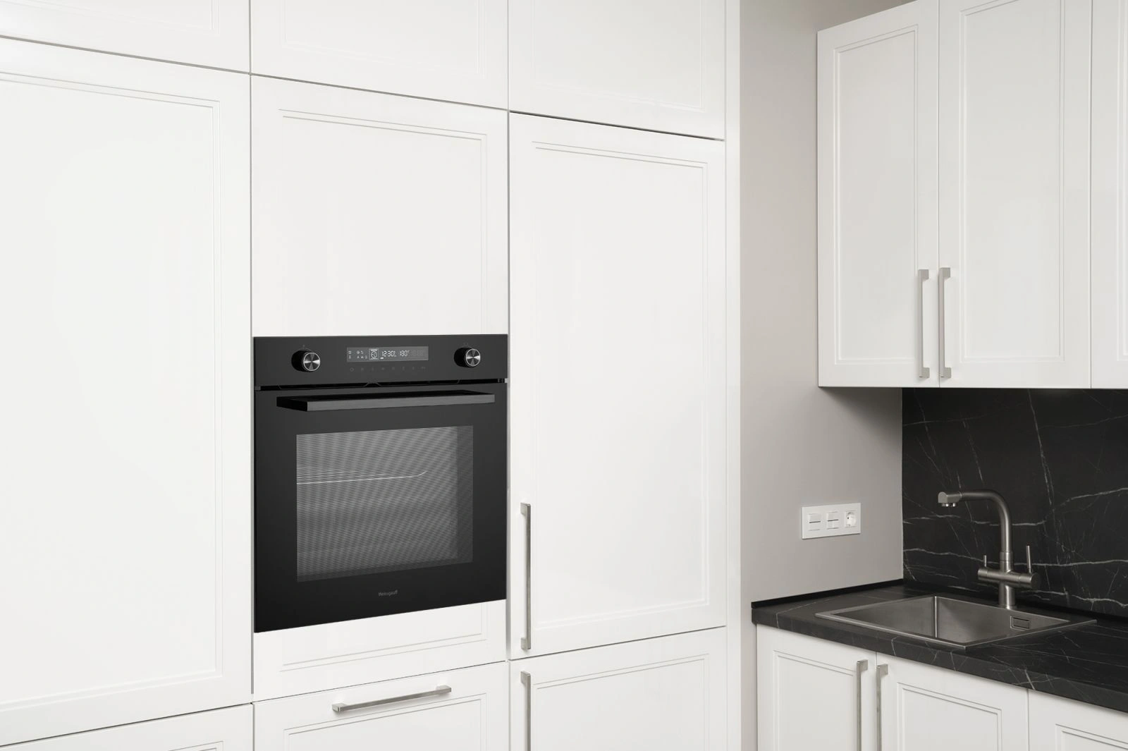 Духовой шкаф Электрический Weissgauff EOM 751 PDB Black Edition черный — миниатюра 2