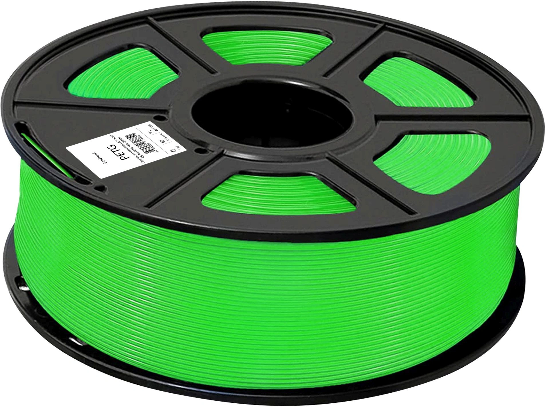 Пластик для принтера 3D Cactus CS-3D-PETG-1KG-GREEN PETG d1.75мм 1кг L316м 1цв. — миниатюра 2