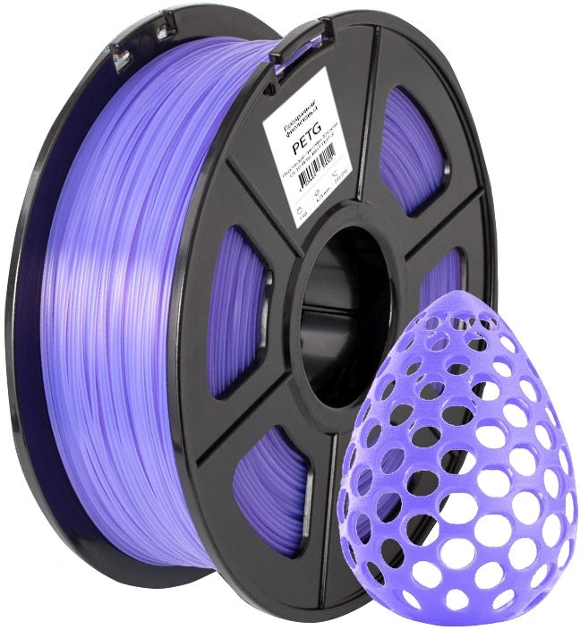 Пластик для принтера 3D Cactus CS-3D-PETG-1KG-T-PURPLE PETG d1.75мм 1кг L316м 1цв. — миниатюра 2