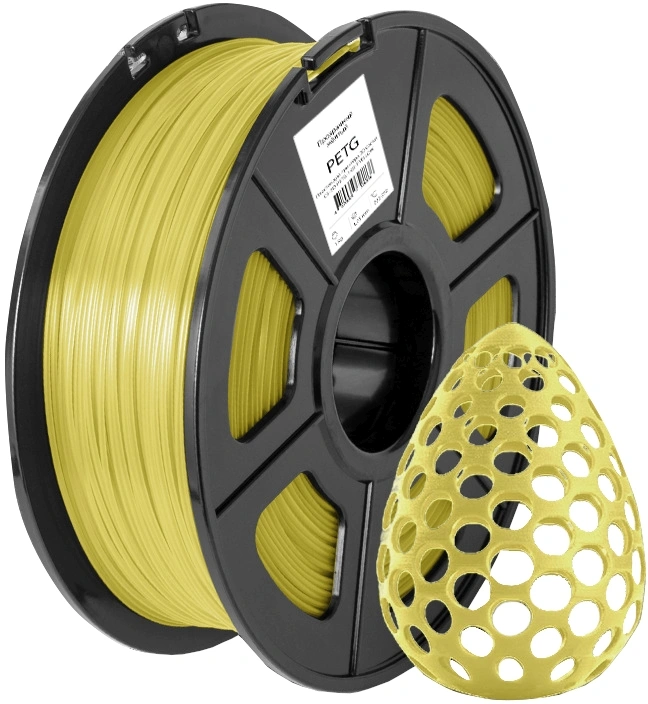 Пластик для принтера 3D Cactus CS-3D-PETG-1KG-T-YELLOW PETG d1.75мм 1кг L316м 1цв. — миниатюра 3