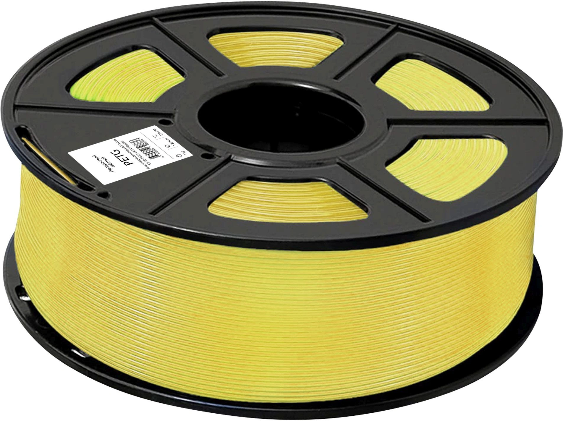 Пластик для принтера 3D Cactus CS-3D-PETG-1KG-T-YELLOW PETG d1.75мм 1кг L316м 1цв. — миниатюра 2