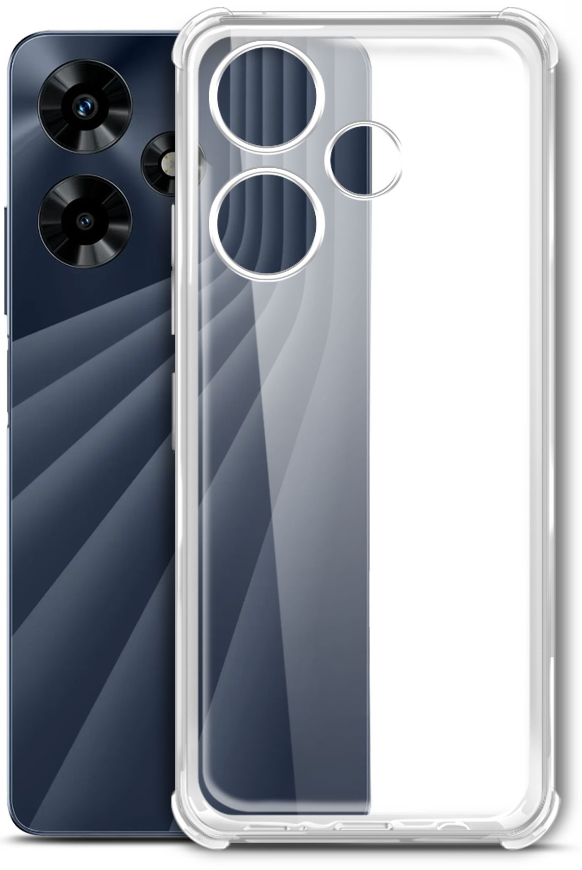 Чехол (клип-кейс) BoraSCO для Infinix Hot 30 Bumper Case прозрачный (72317) — миниатюра 10