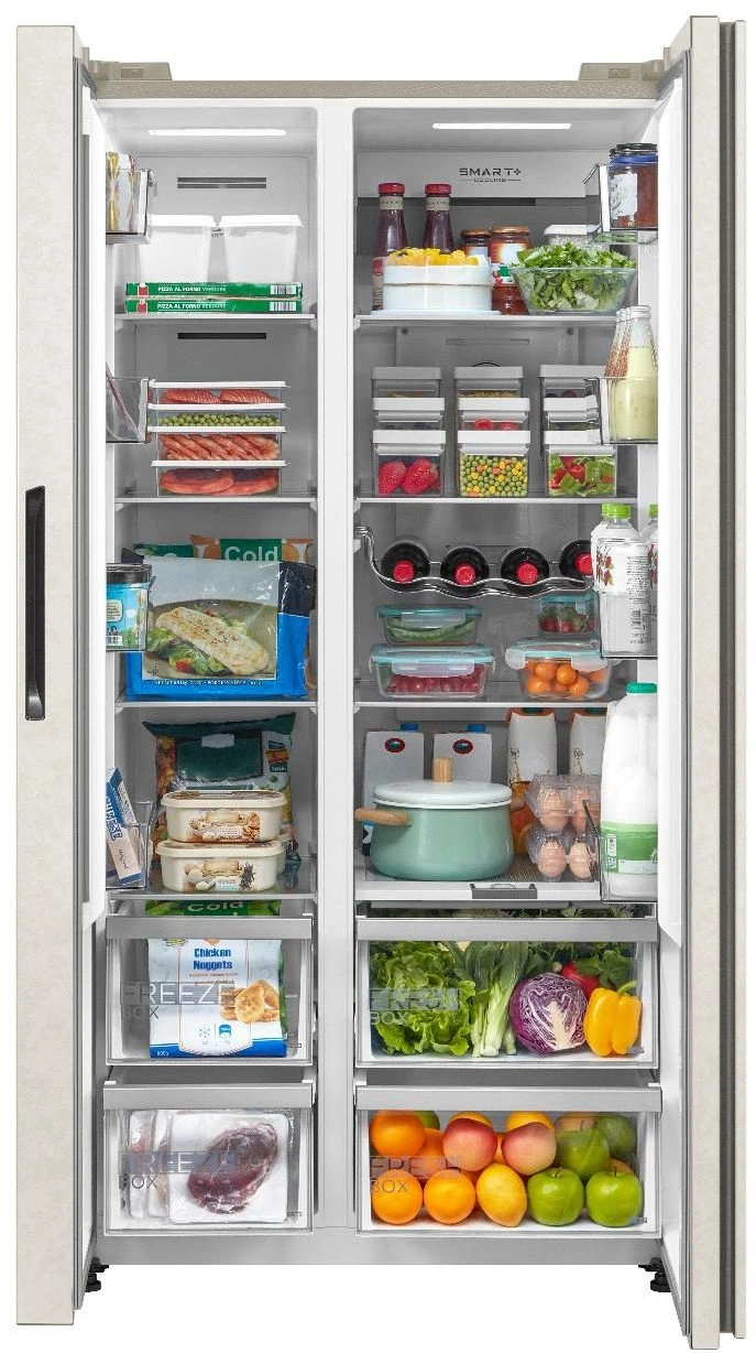 Холодильник Midea MDRS791MIE33 2-хкамерн. бежевый инвертер — миниатюра 7