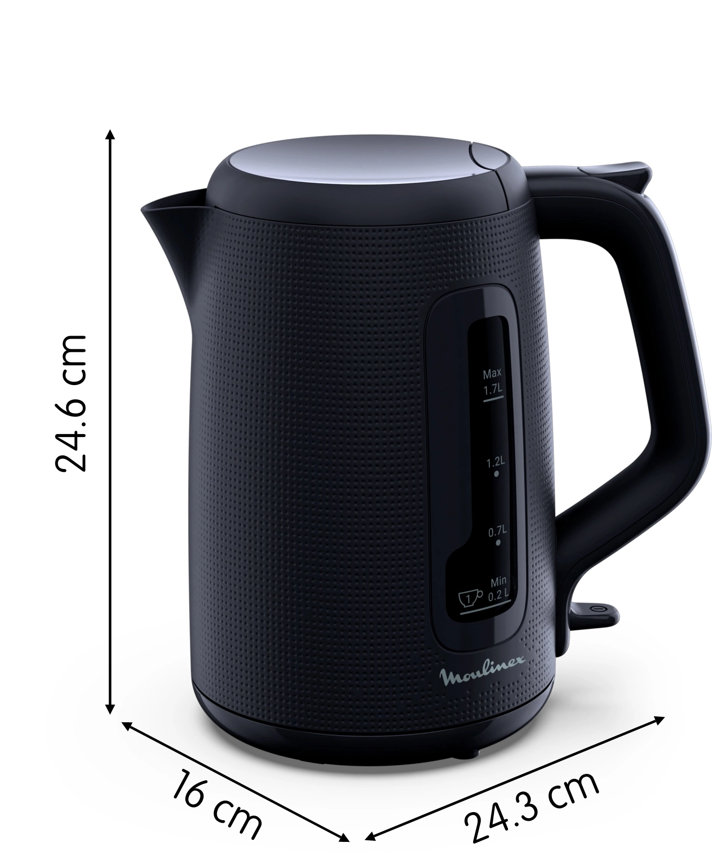 Чайник электрический Moulinex Morning BY2M0810 1.7л. 2400Вт черный корпус: пластик (7211419022) — миниатюра 7
