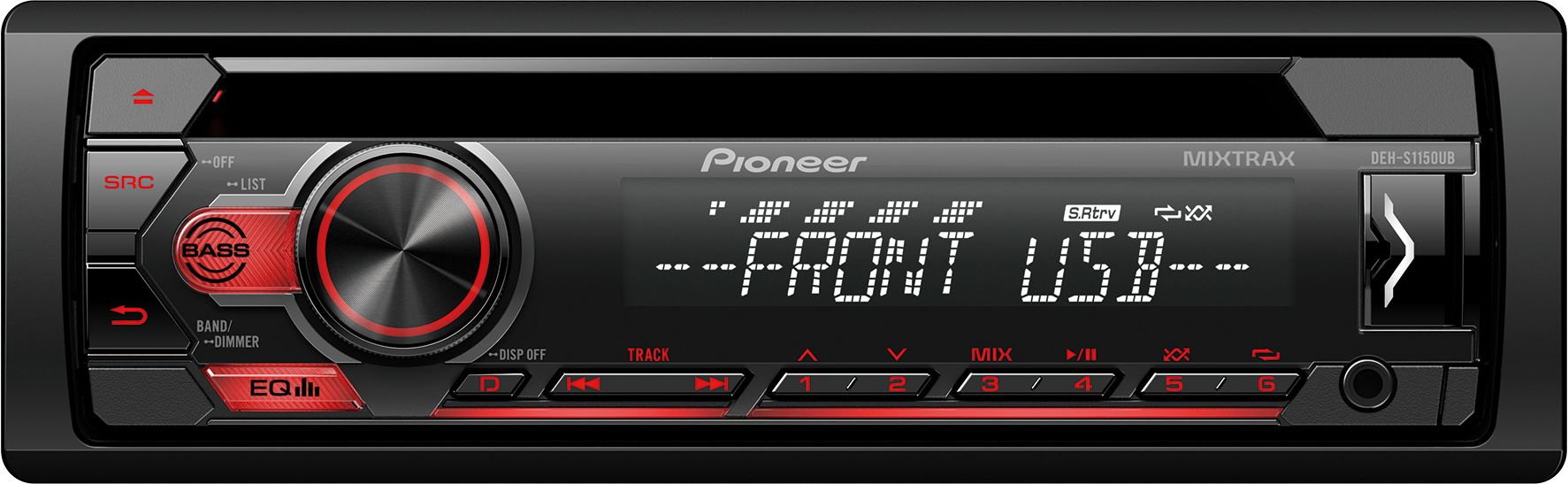 Автомагнитола Pioneer DEH-S1150UB 1DIN 4x50Вт RDS — фото 1