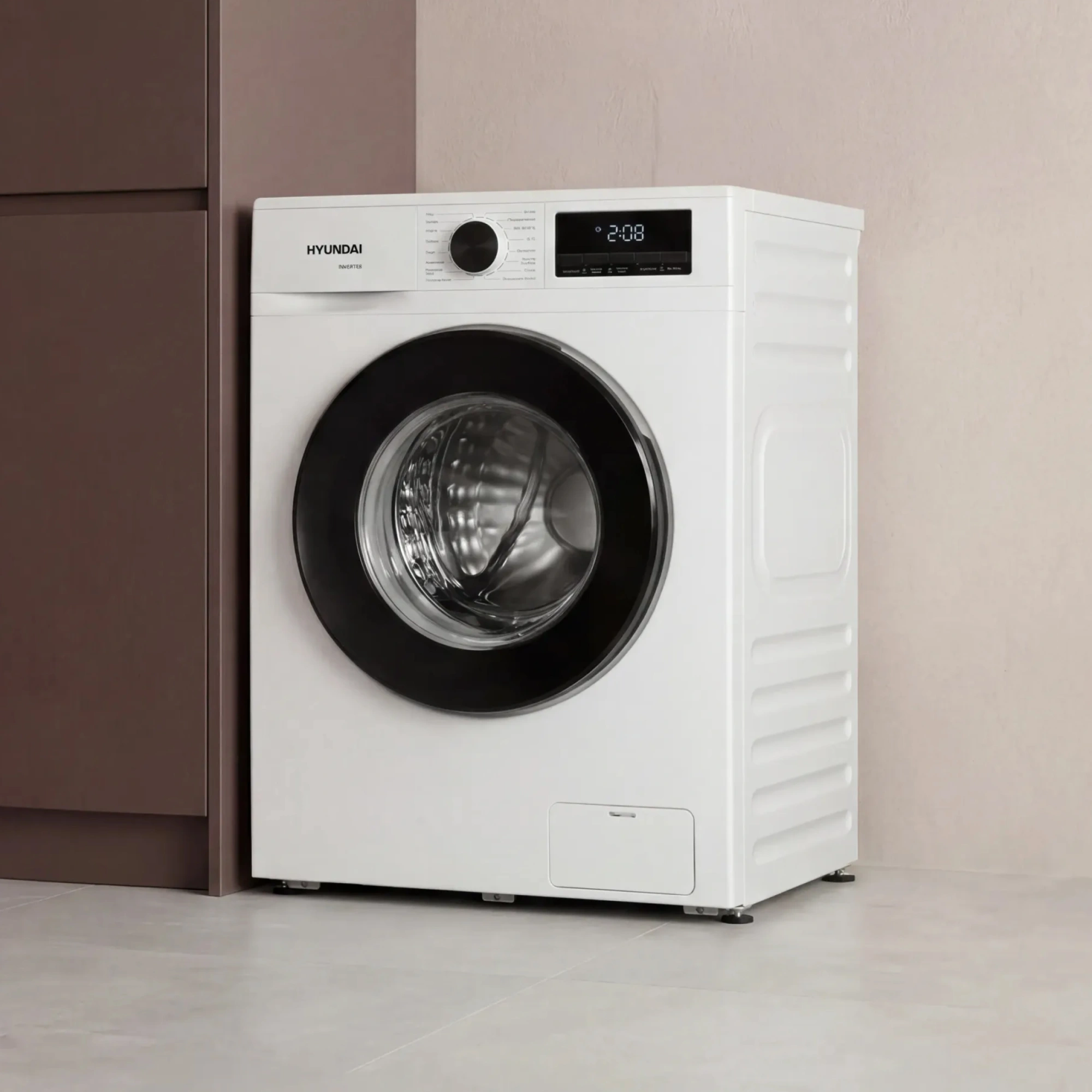 Стиральная машина Hyundai WME6010 класс: A+++ загр.фронтальная макс.:6кг белый инвертор — миниатюра 26