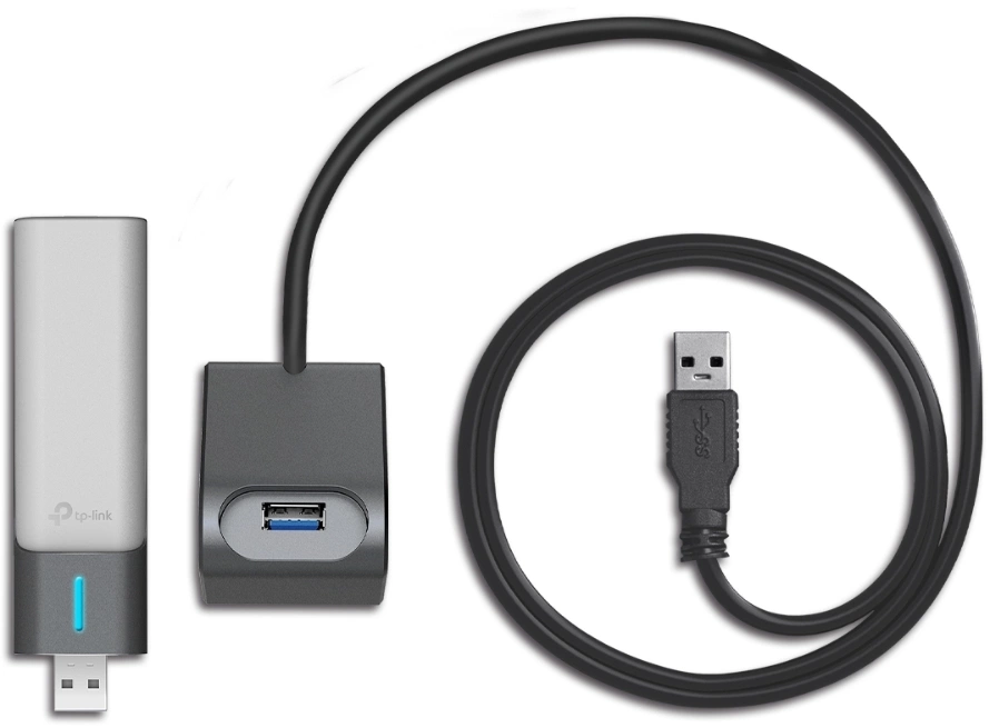 Сетевой адаптер Wi-Fi TP-Link Archer TX20UH AX1800 USB 3.0 (ант.внеш.несъем.) 2ант. (упак.:1шт) — миниатюра 2