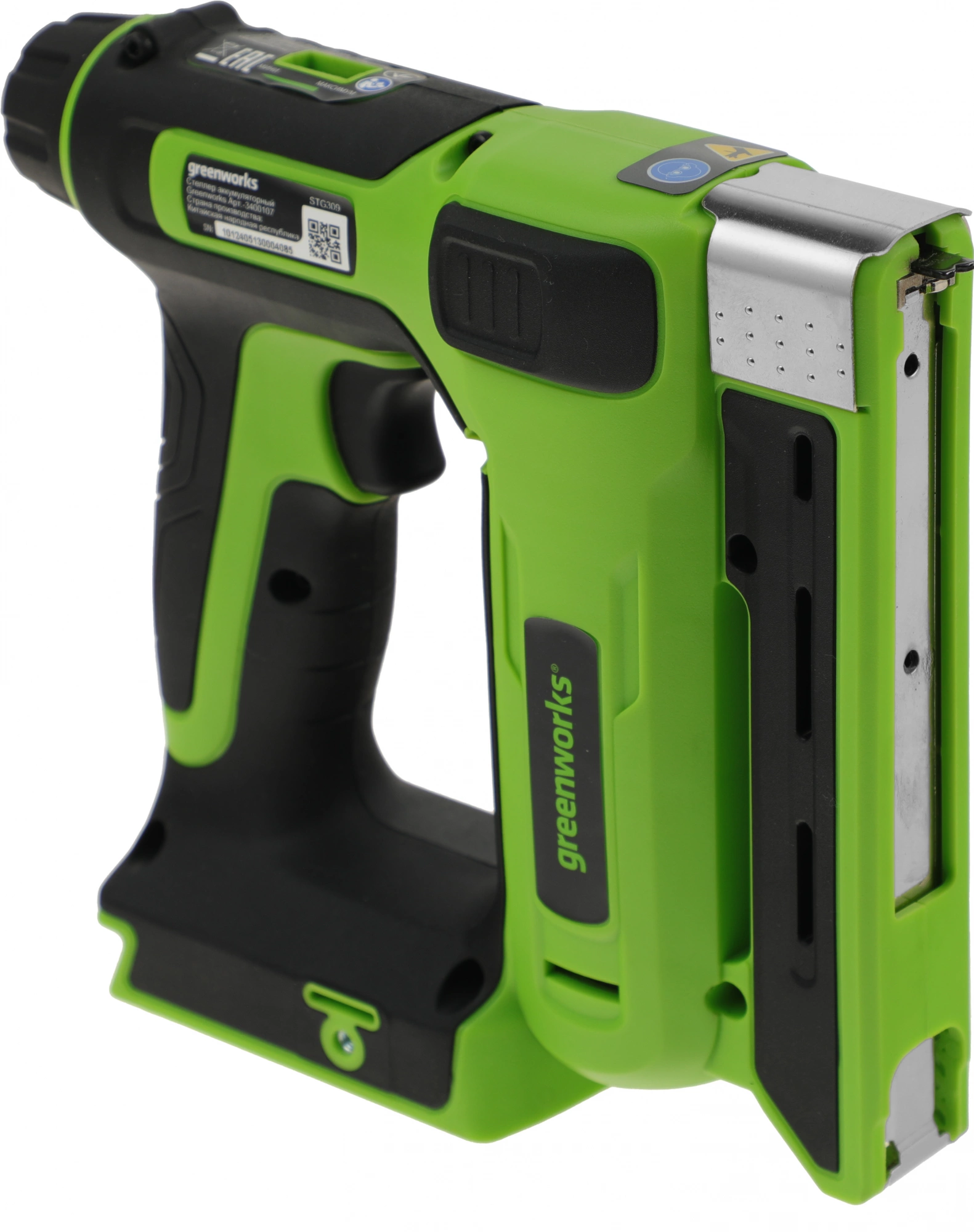 Степлер ручной Greenworks G24CS10 скобы 4/55/90/18GA — миниатюра 10