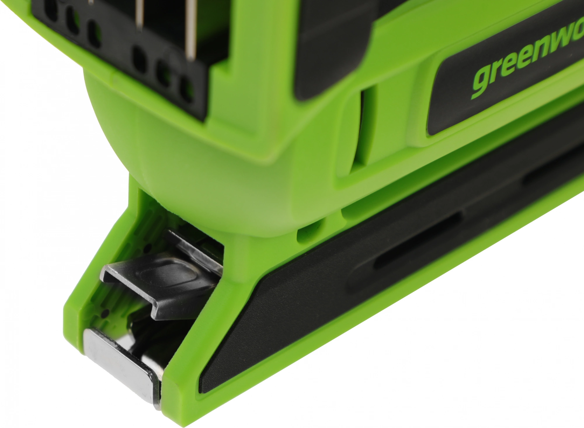 Степлер ручной Greenworks G24CS10 скобы 4/55/90/18GA — миниатюра 8
