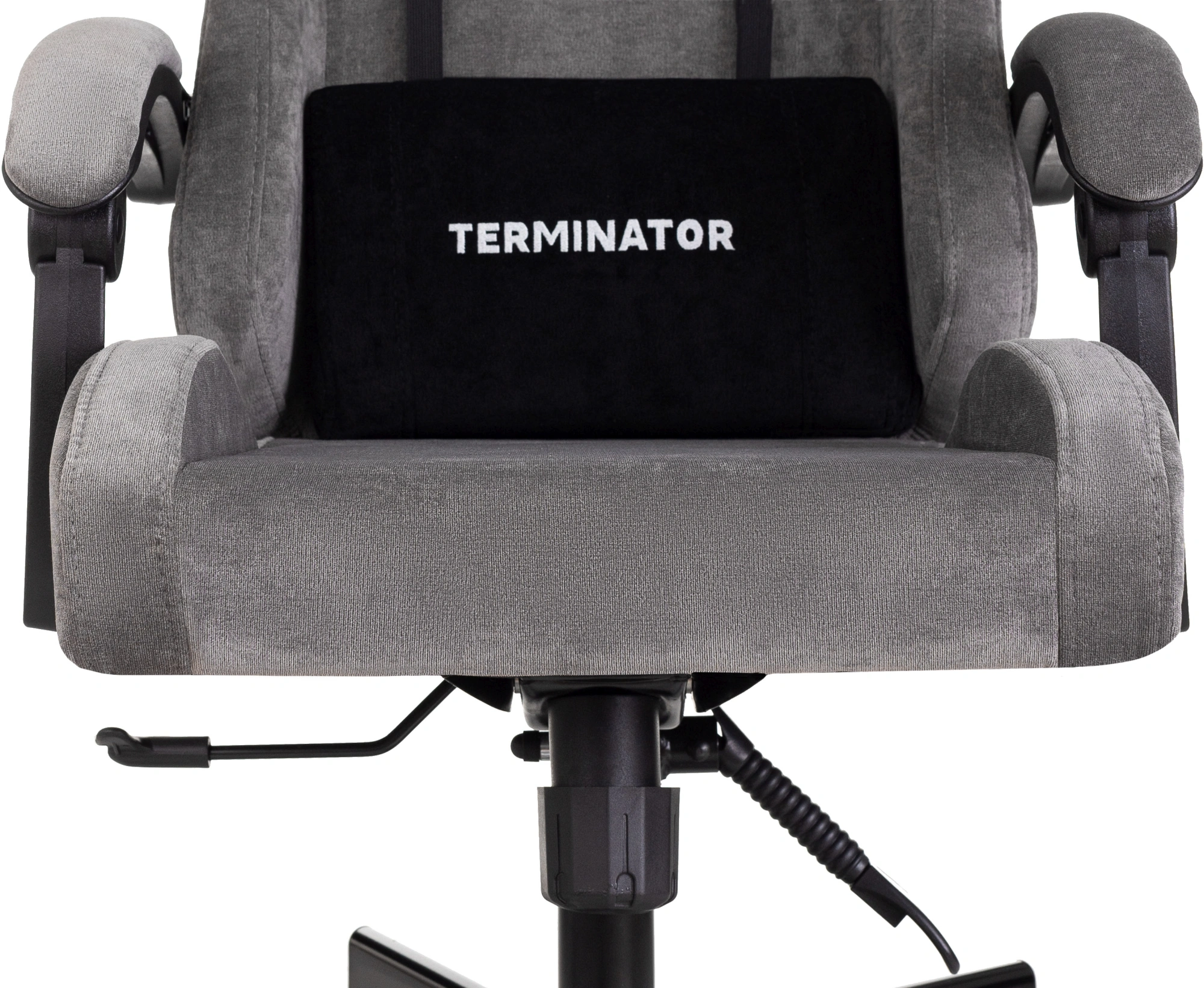 Кресло игровое Knight Terminator серый Light-19 с подголов. крестов. металл — миниатюра 11