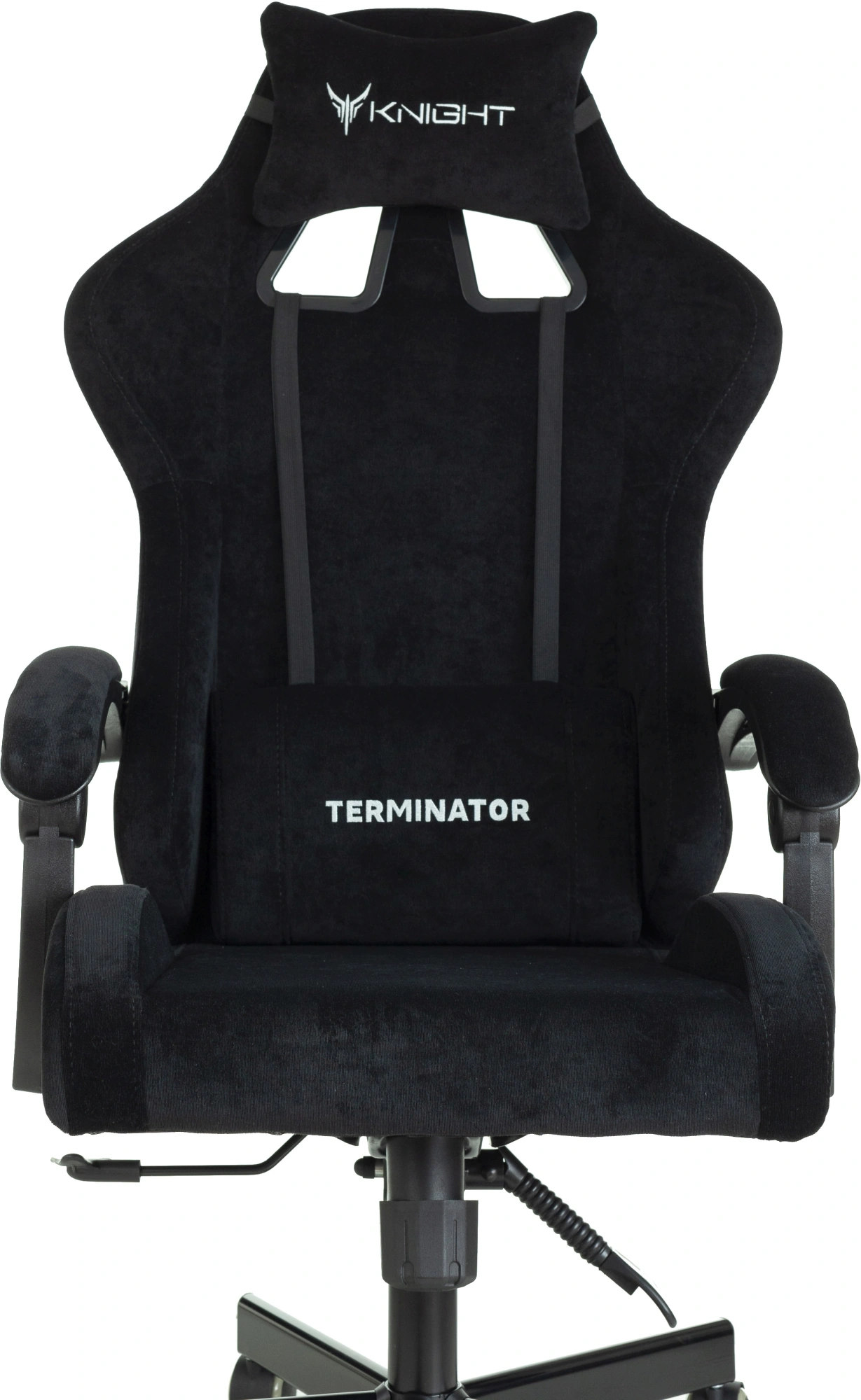 Кресло игровое Knight Terminator черный Light-20 с подголов. крестов. металл — миниатюра 9