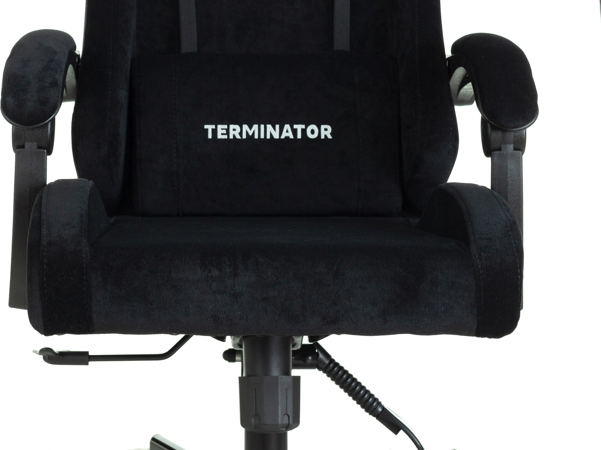Кресло игровое Knight Terminator черный Light-20 с подголов. крестов. металл — миниатюра 11