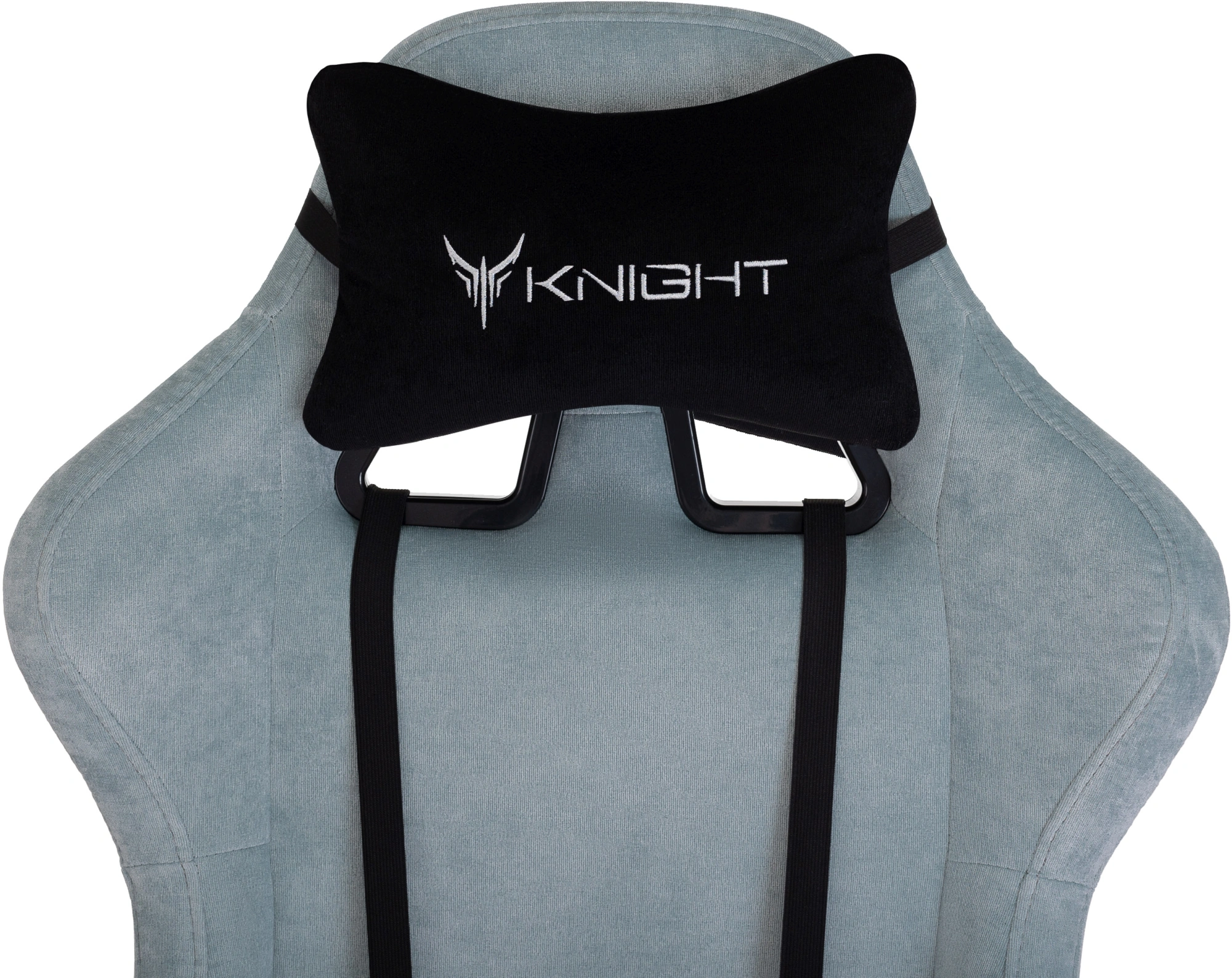 Кресло игровое Knight Terminator серо-голубой Light-28 крестов. металл — миниатюра 11