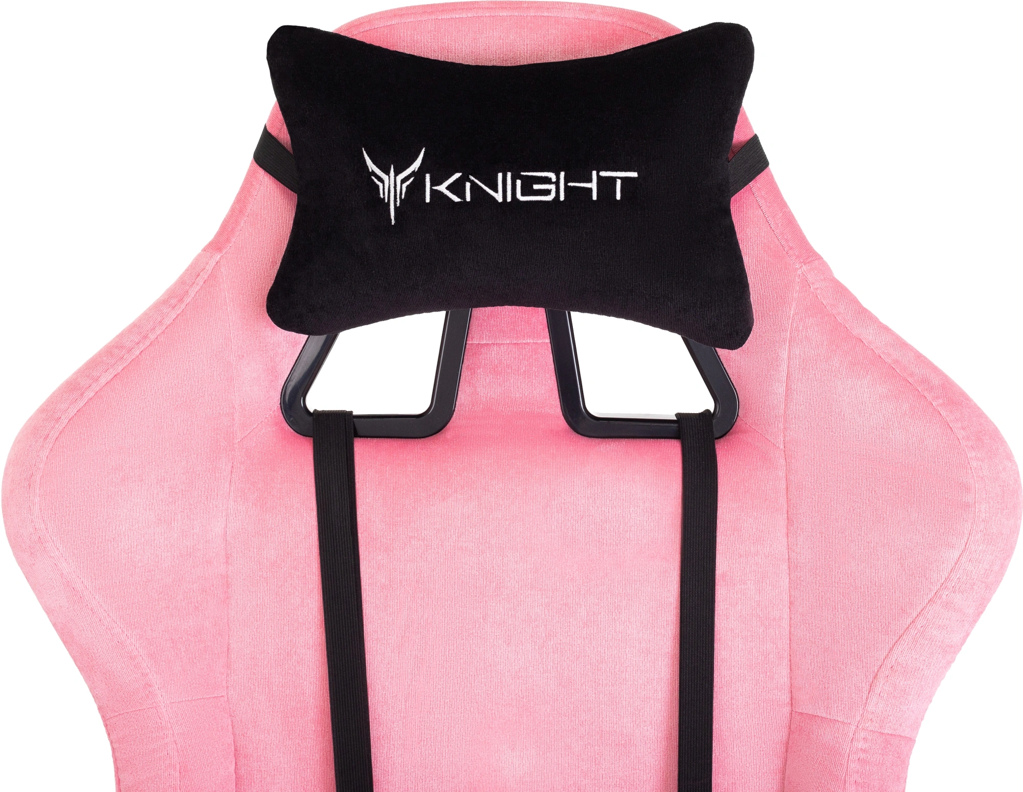 Кресло игровое Knight Terminator розовый Velvet 36 с подголов. крестов. металл — миниатюра 12