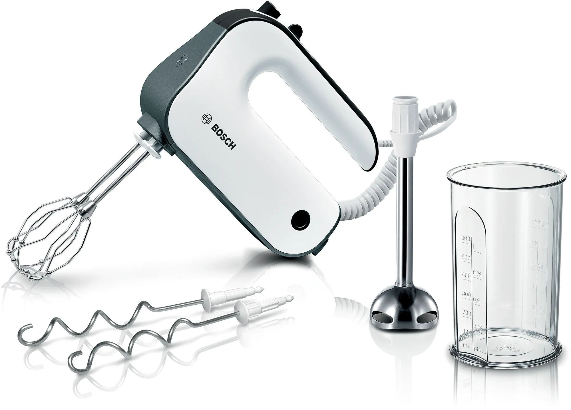 Миксер ручной Bosch MFQ49700 850Вт белый — миниатюра 2