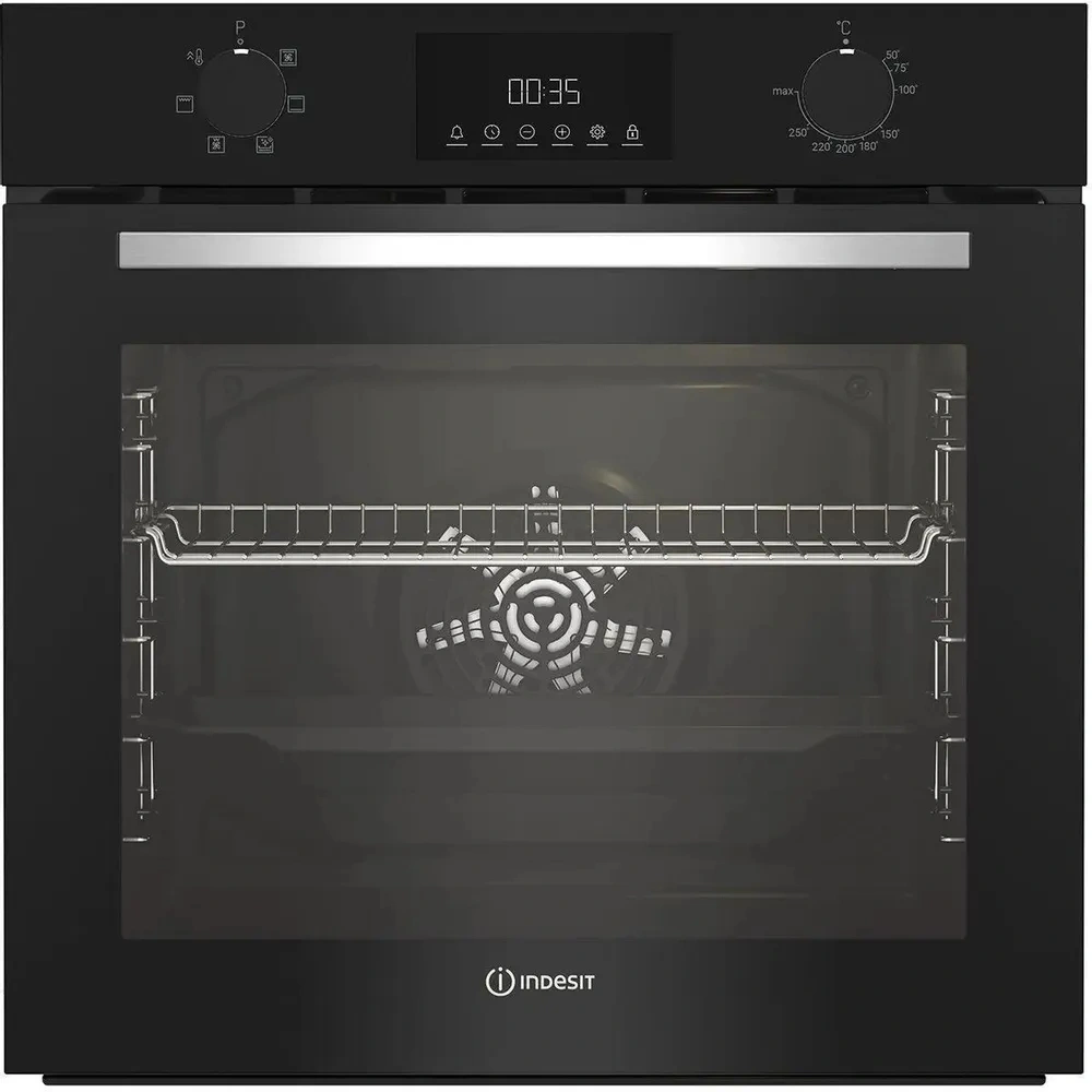 Духовой шкаф Электрический Indesit IFE 3644 BL черный — фото 1