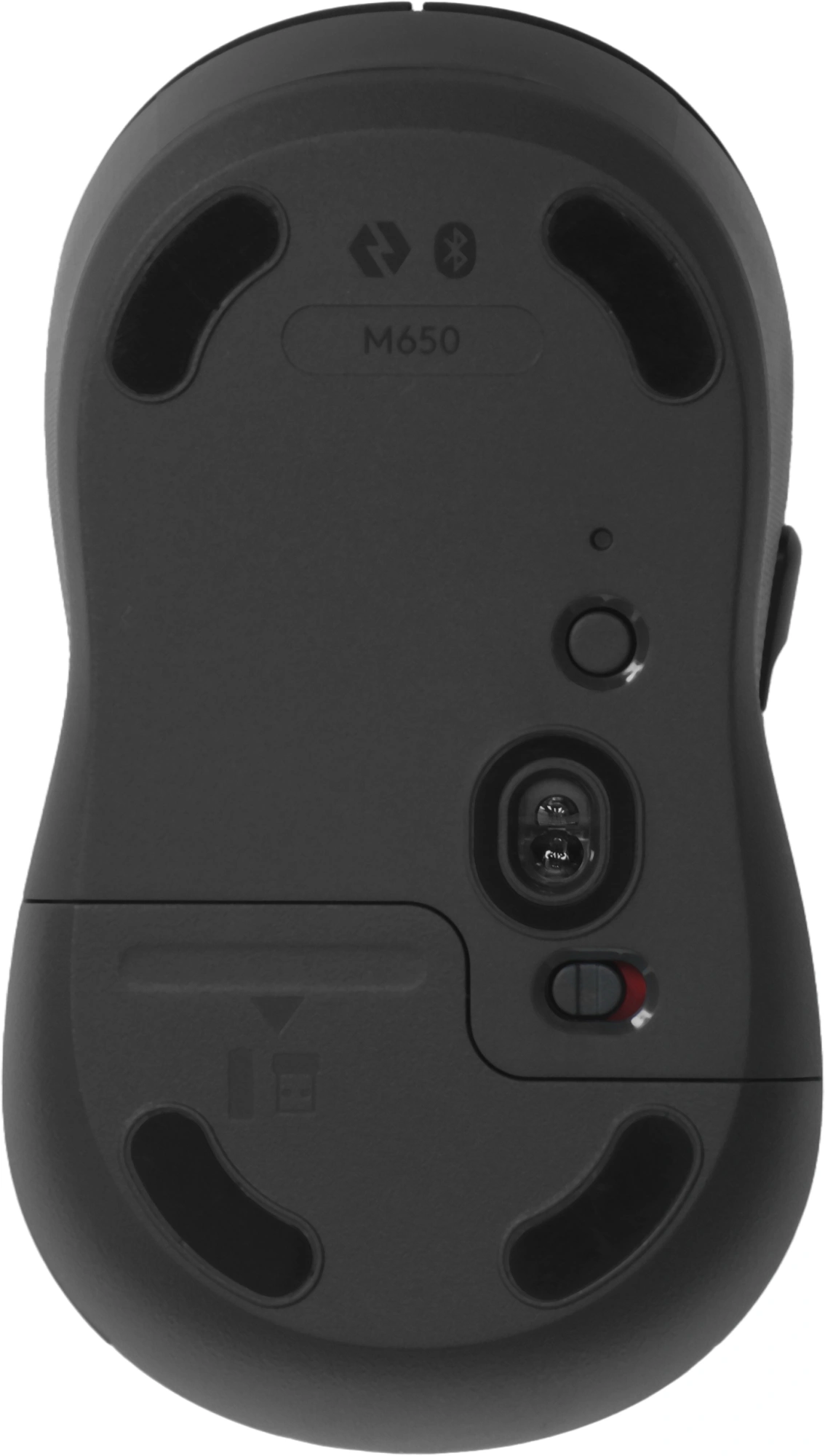 Мышь Logitech M650 графитовый оптическая 4000dpi беспров. BT/Radio USB 4but (910-006259) — миниатюра 2