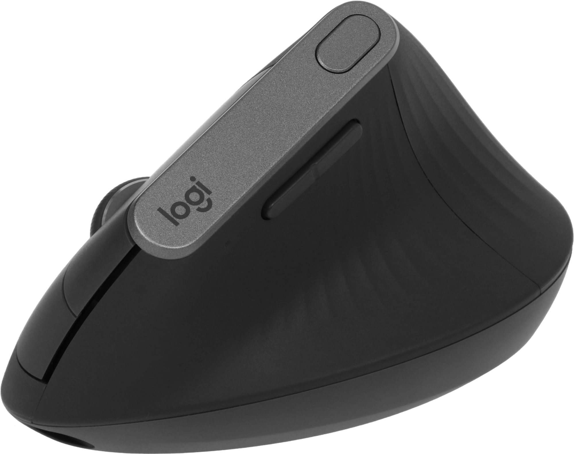 Мышь Logitech MX Vertical черный/серебристый оптическая 4000dpi беспров. BT/Radio USB 4but (910-005449) — миниатюра 5