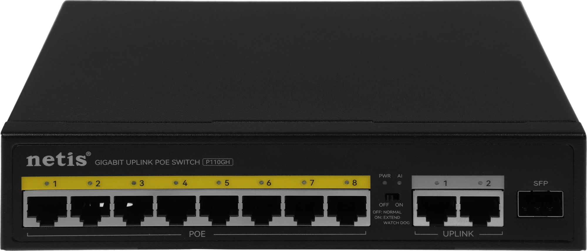 Коммутатор Netis P110GH (L2) 8x100Мбит/с 2x1Гбит/с 8PoE 8PoE+ 120W неуправляемый — миниатюра 11
