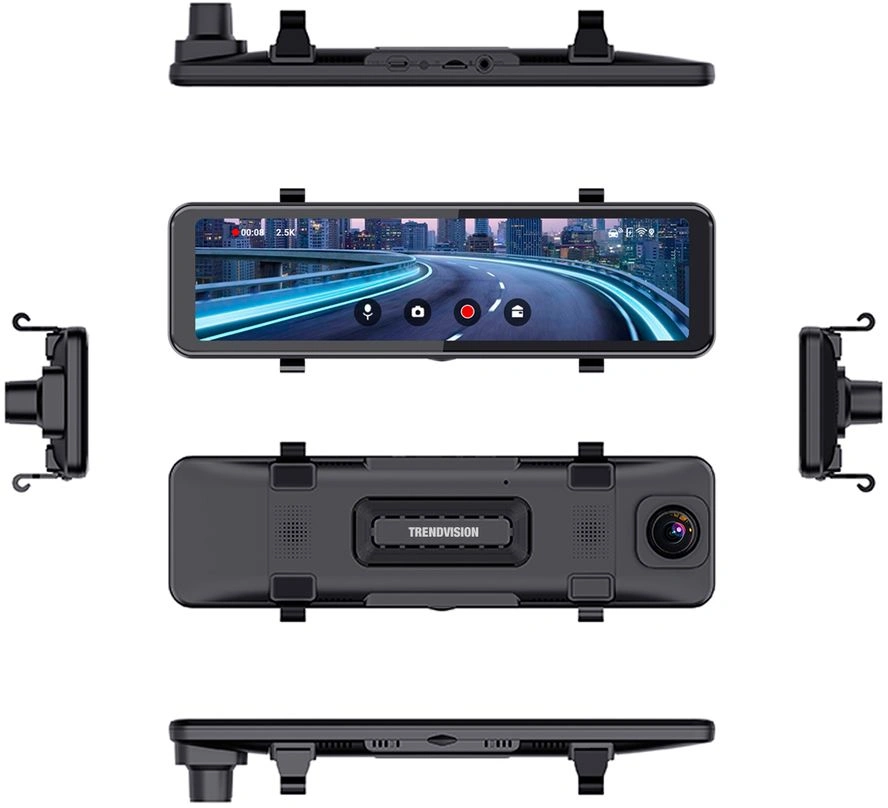 Видеорегистратор TrendVision CarPlay Mirror черный 2Mpix 2160x3840 2160p 150гр. MSTAR 8826 — миниатюра 4