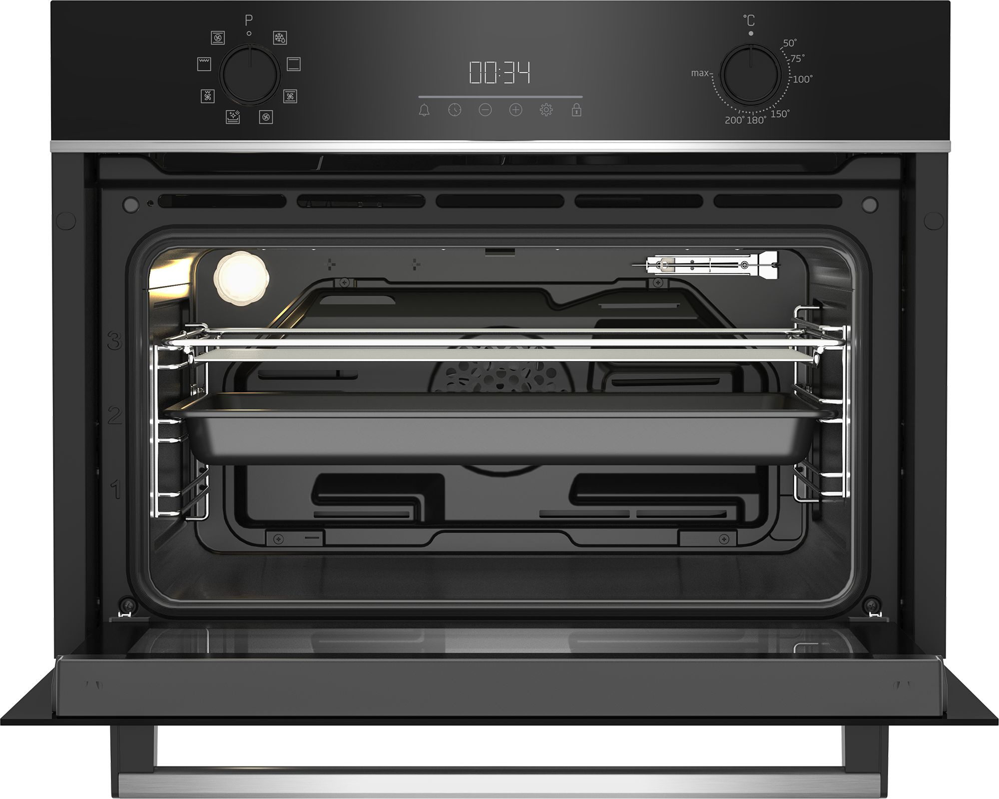 Духовой шкаф Электрический Beko BBCM13300X черный/серебристый — миниатюра 4