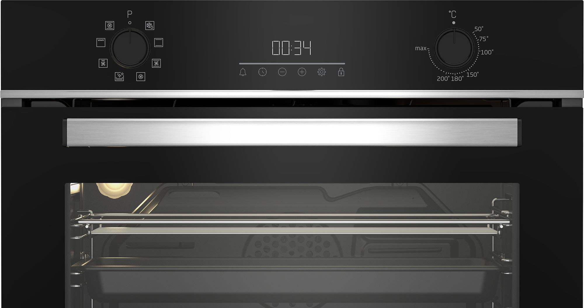 Духовой шкаф Электрический Beko BBCM13300X черный/серебристый — миниатюра 2