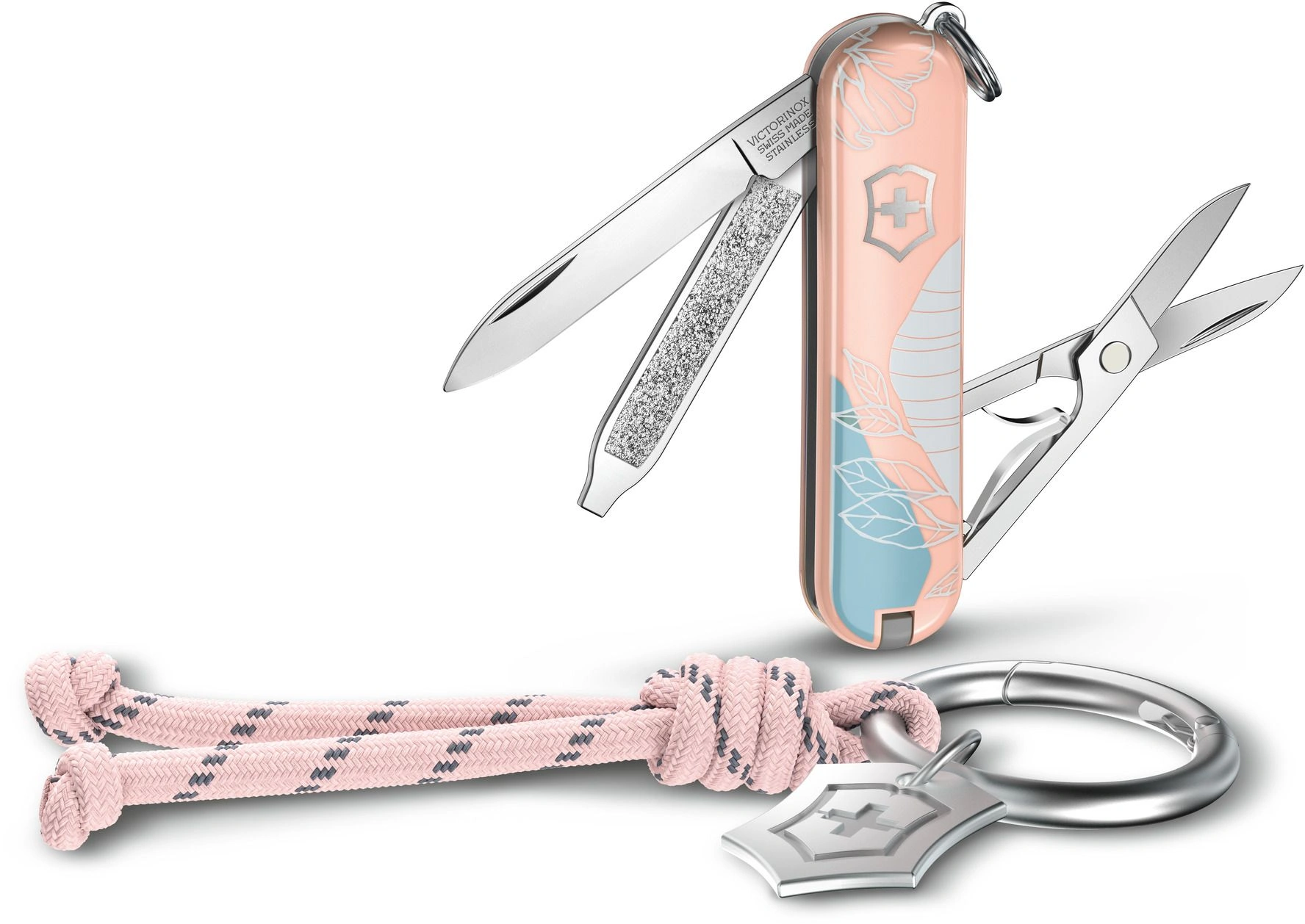 Нож перочинный Victorinox Classic SD Paris Style (0.6223.E221) 58мм 7функц. розовый подар.коробка в комплекте: шнурок — миниатюра 6