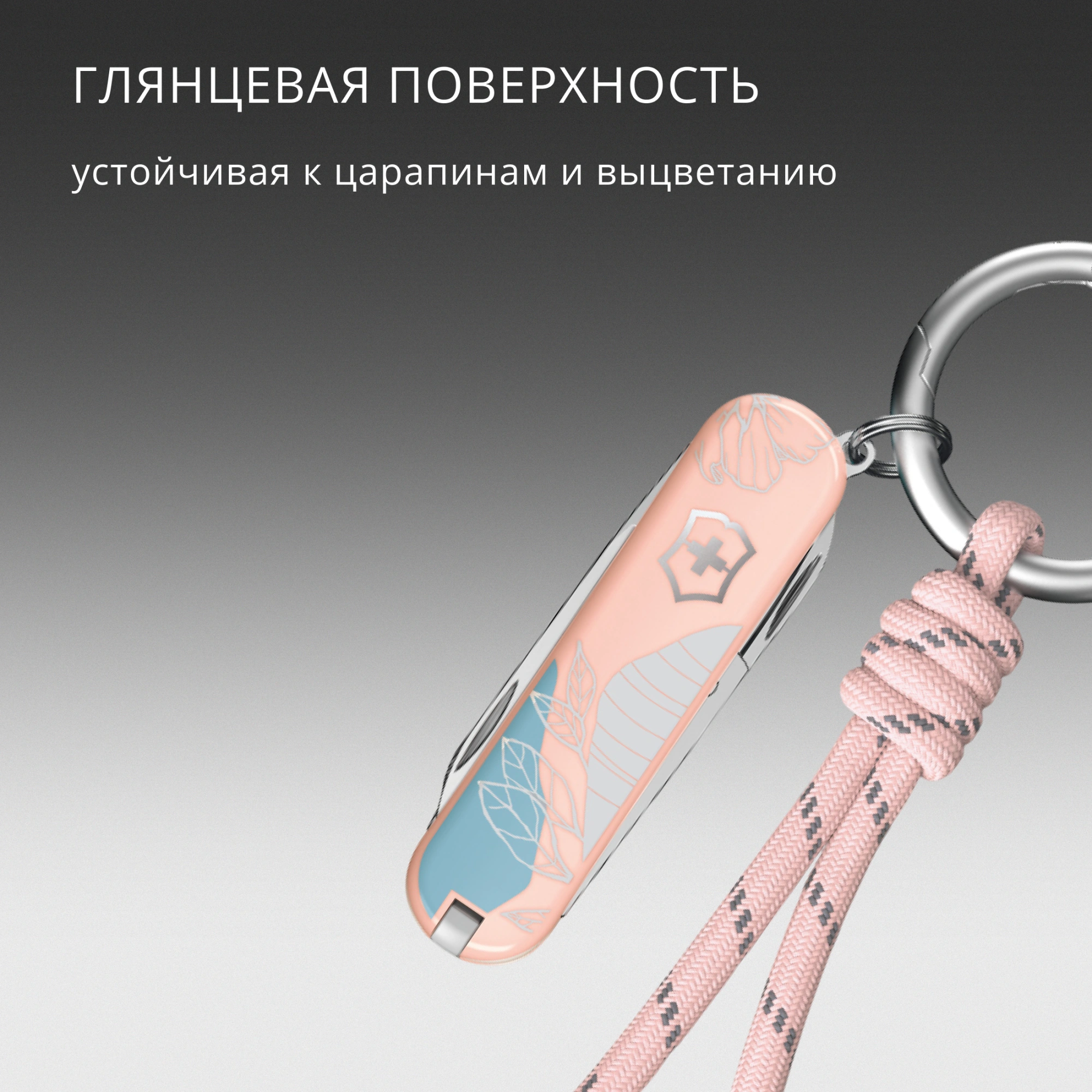 Нож перочинный Victorinox Classic SD Paris Style (0.6223.E221) 58мм 7функц. розовый подар.коробка в комплекте: шнурок — миниатюра 11