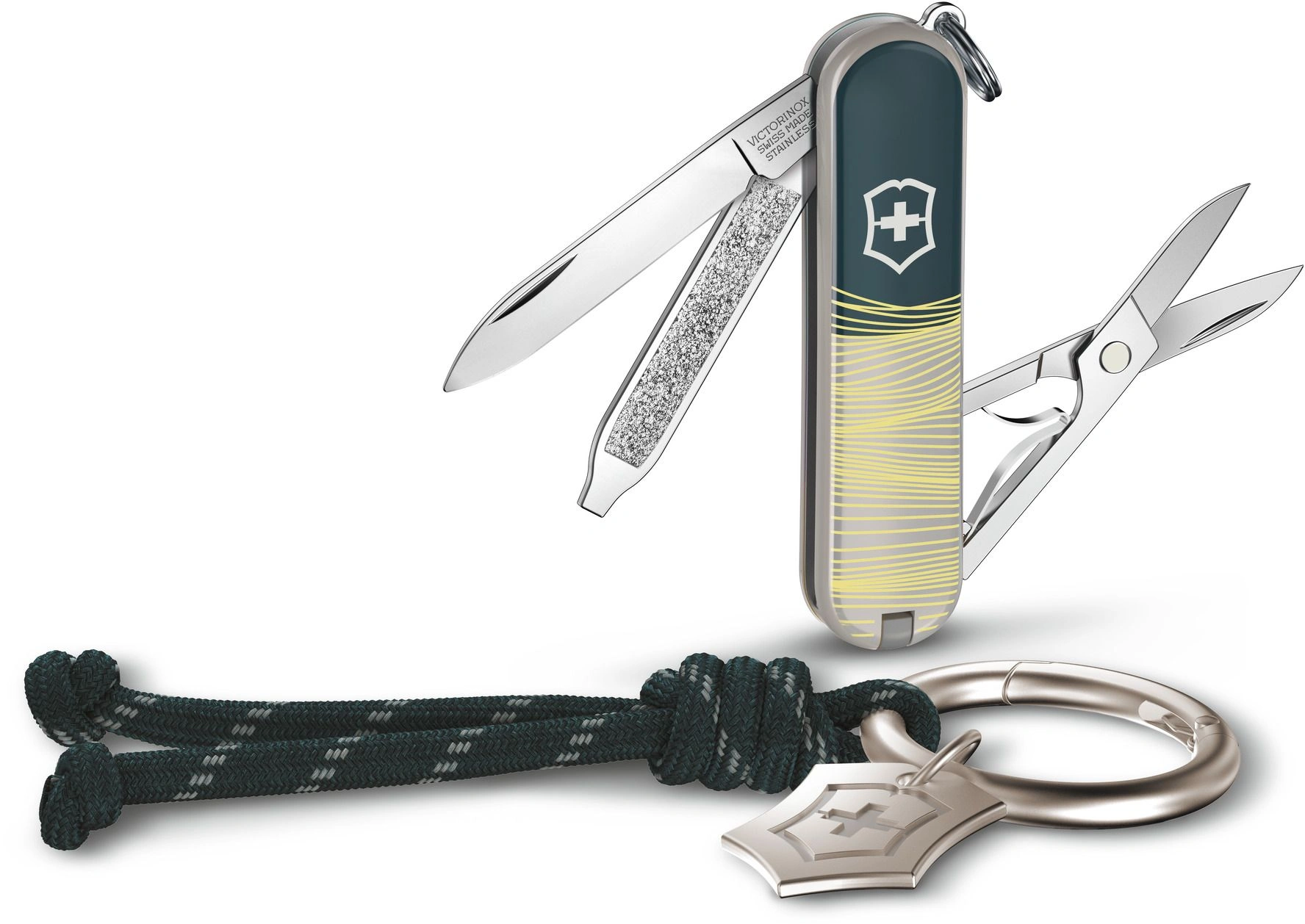 Нож перочинный Victorinox Classic SD New York Style (0.6223.E223) 58мм 7функц. серый подар.коробка в комплекте: шнурок — миниатюра 6