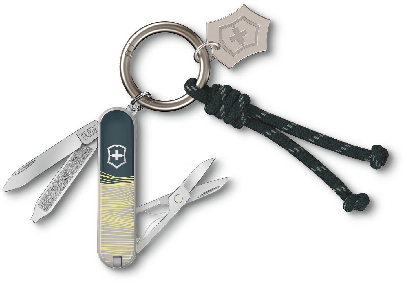 Нож перочинный Victorinox Classic SD New York Style (0.6223.E223) 58мм 7функц. серый подар.коробка в комплекте: шнурок — миниатюра 7