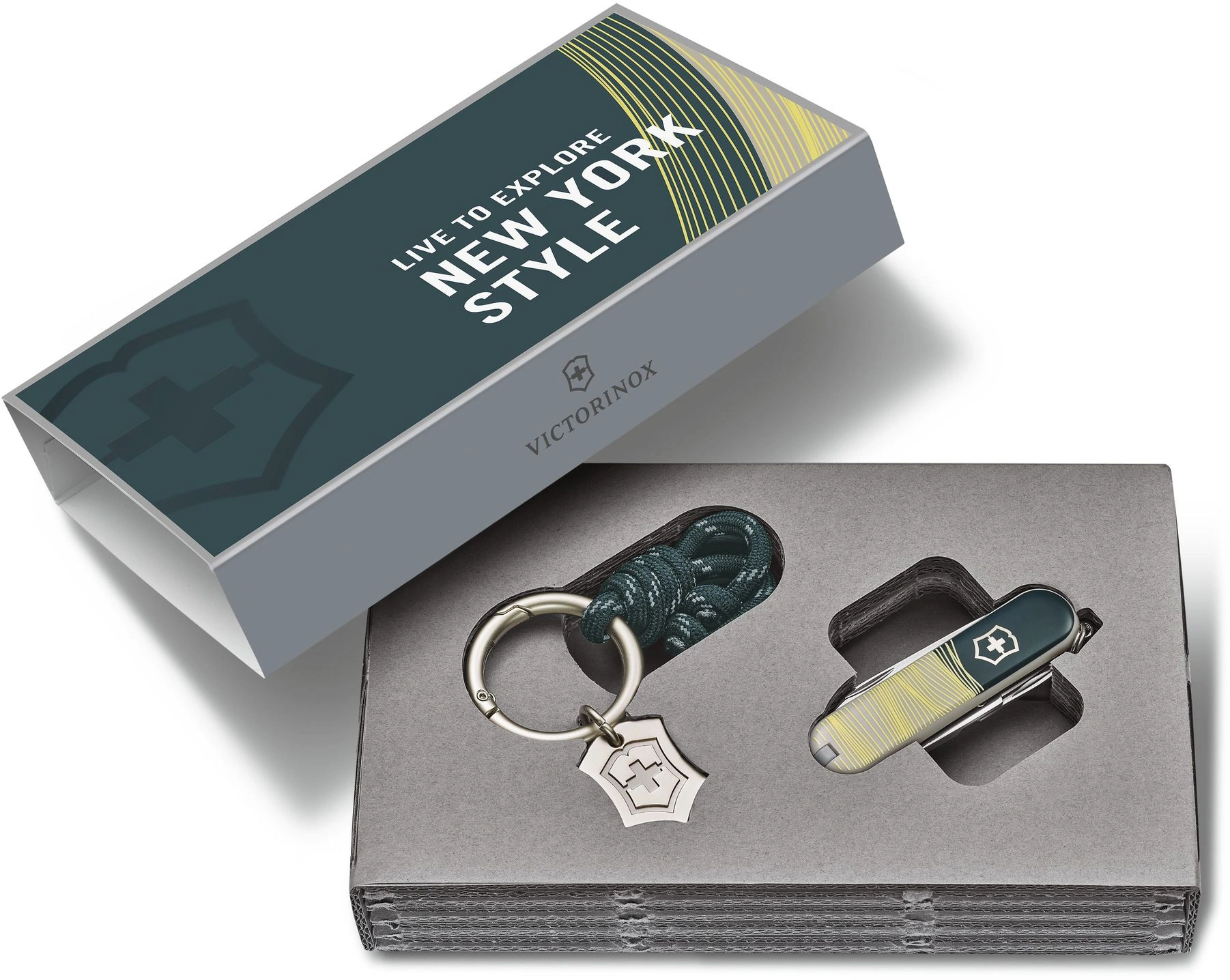 Нож перочинный Victorinox Classic SD New York Style (0.6223.E223) 58мм 7функц. серый подар.коробка в комплекте: шнурок — миниатюра 8