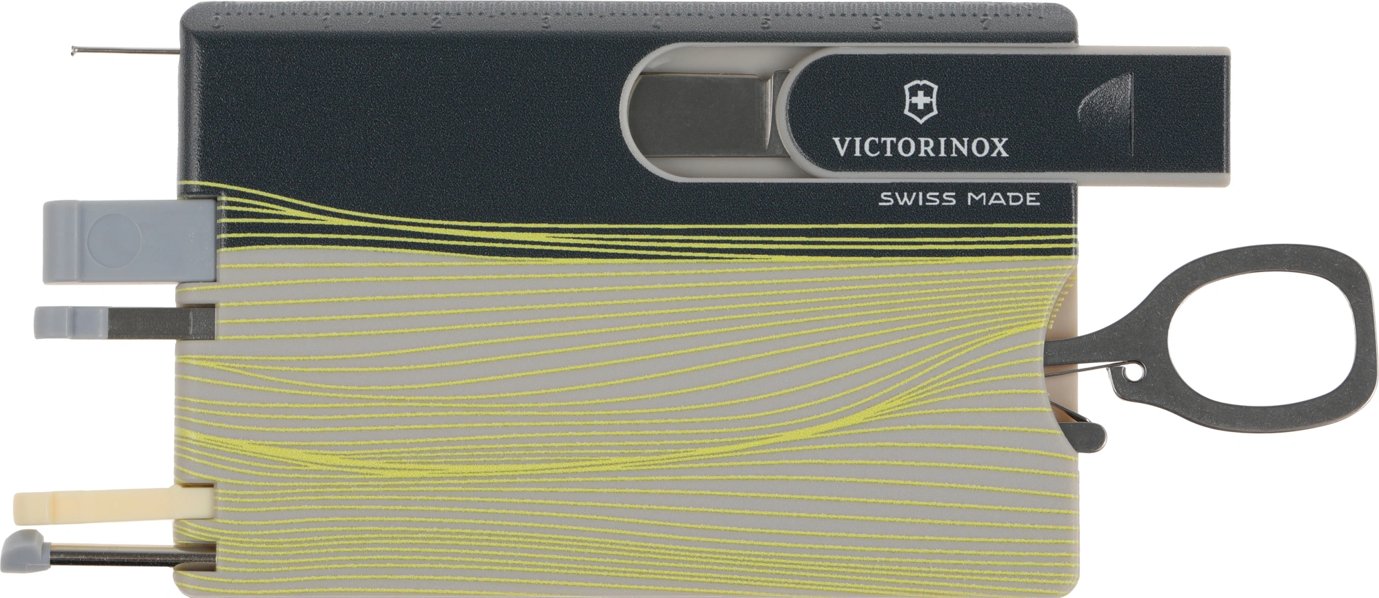 Швейцарская карта Victorinox Swiss Card Classic New York Style (0.7100.E223) серый коробка подарочная — миниатюра 7