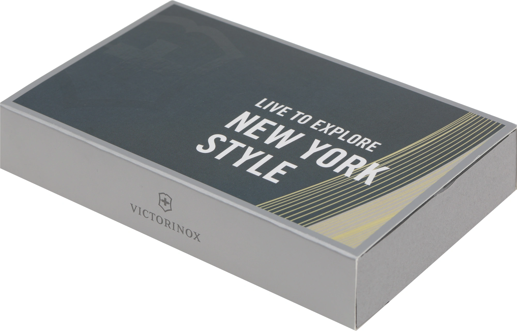 Швейцарская карта Victorinox Swiss Card Classic New York Style (0.7100.E223) серый коробка подарочная — миниатюра 10