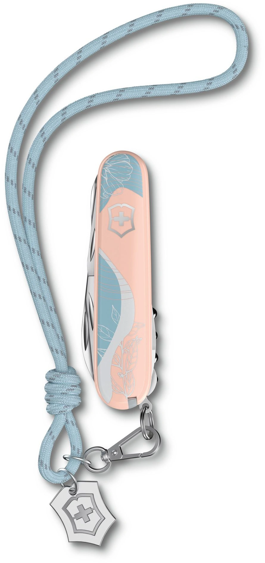 Нож перочинный Victorinox Companion Paris Style (1.3909.E221) 91мм 16функц. розовый подар.коробка в комплекте: шнурок на шею — миниатюра 2