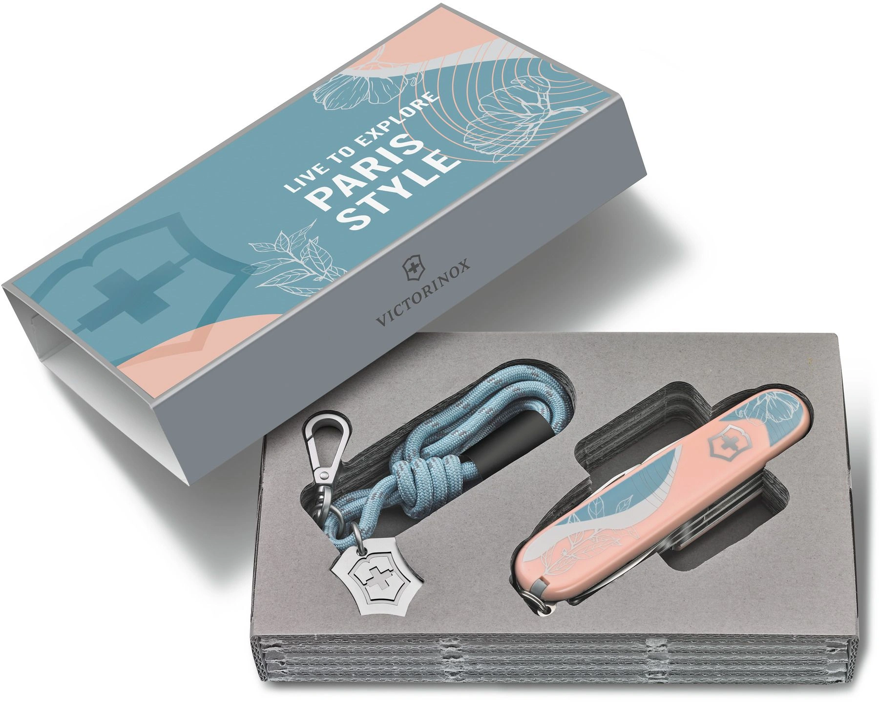Нож перочинный Victorinox Companion Paris Style (1.3909.E221) 91мм 16функц. розовый подар.коробка в комплекте: шнурок на шею — миниатюра 9