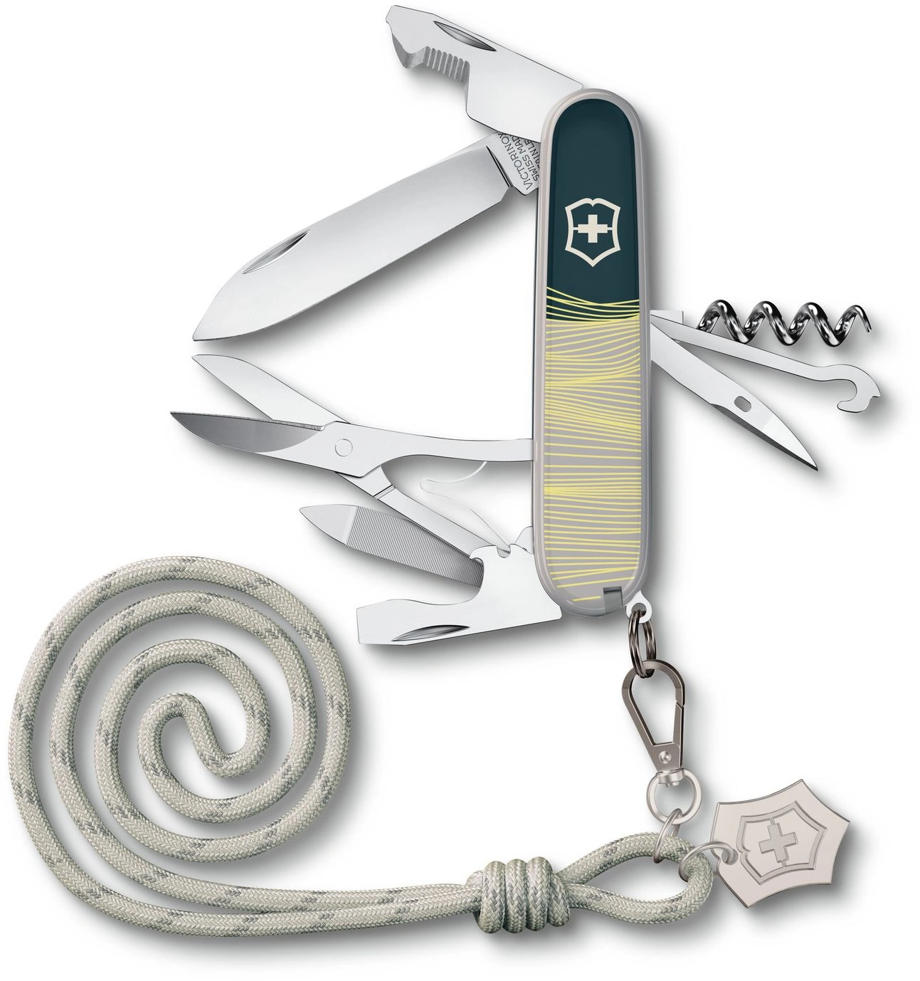 Нож перочинный Victorinox Companion New York Style (1.3909.E223) 91мм 16функц. серый подар.коробка в комплекте: шнурок на шею — миниатюра 7