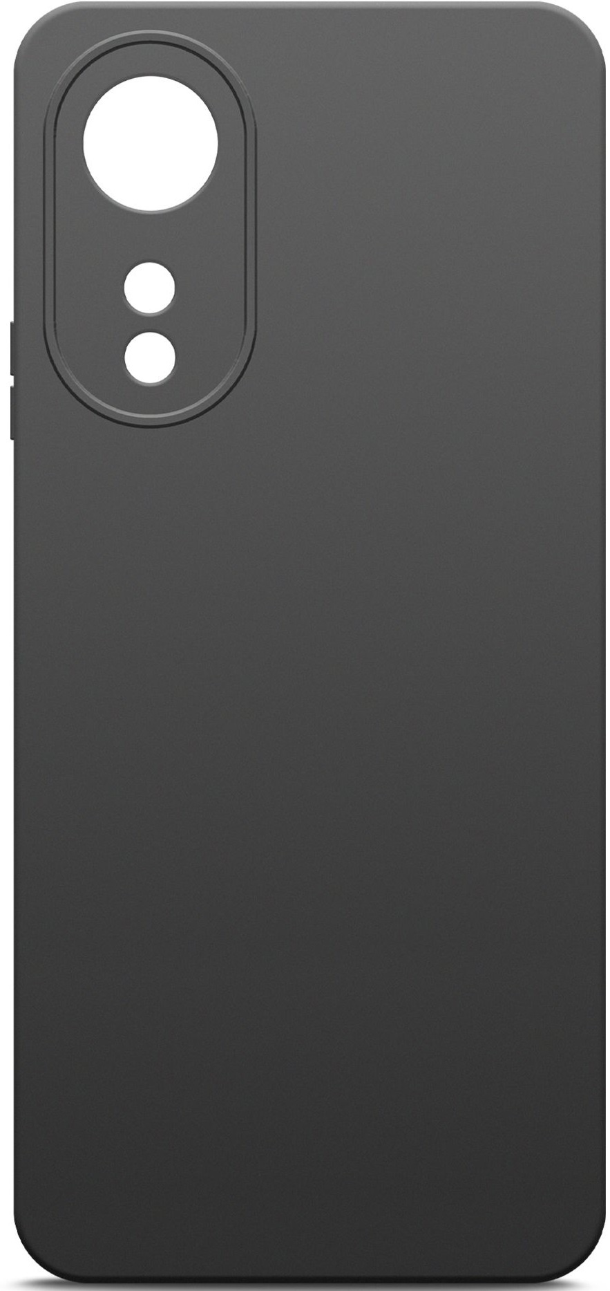 Чехол (клип-кейс) BoraSCO для Oppo A58 4G Silicone Case черный (72487)