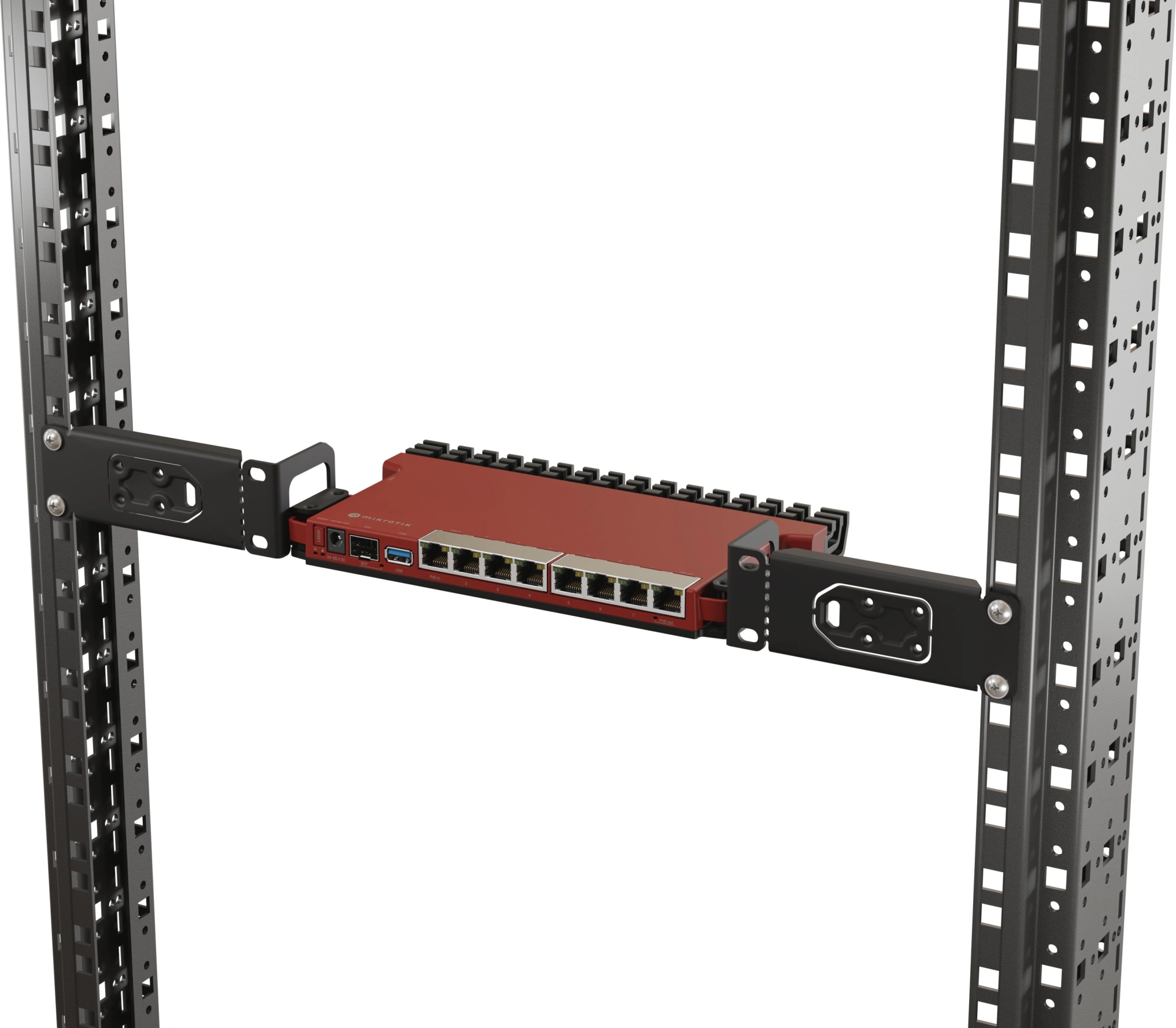 Маршрутизатор MikroTik L009UiGS-RM 10/100/1000BASE-T красный — фото 1