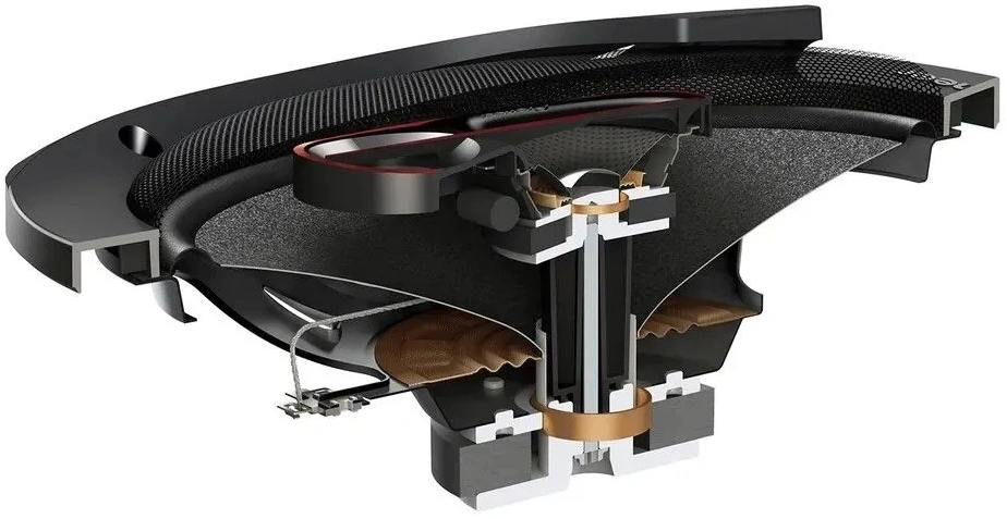 Колонки автомобильные Pioneer TS-R6951S 400Вт 4Ом 16x23см (6x9дюйм) (ком.:2кол.) коаксиальные трехполосные — миниатюра 2