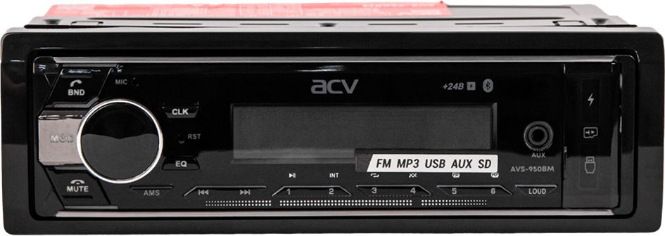 Автомагнитола ACV AVS-950BM 1DIN 4x45Вт v4.0 (40810) — миниатюра 2