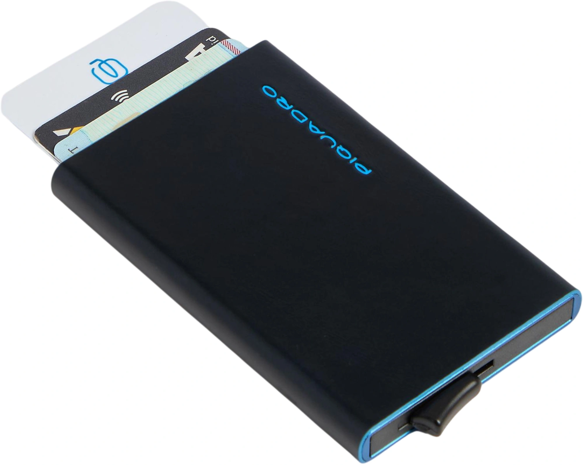 Чехол для кредитных карт Piquadro Blue Square PP4825B2BLR/BLU2 темно-синий натур.кожа — миниатюра 3