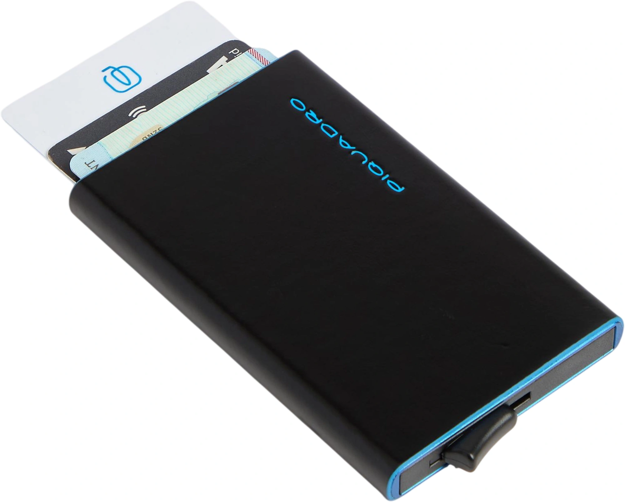 Чехол для кредитных карт Piquadro Blue Square PP4825B2BLR/N черный натур.кожа — миниатюра 3