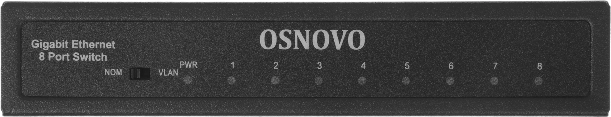 Коммутатор Osnovo SW-70800 2xКомбо(1000BASE-T/SFP) неуправляемый — миниатюра 9