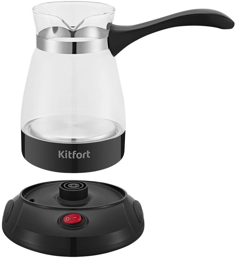 Кофеварка Электрическая турка Kitfort КТ-7132-1 600Вт черный — миниатюра 5
