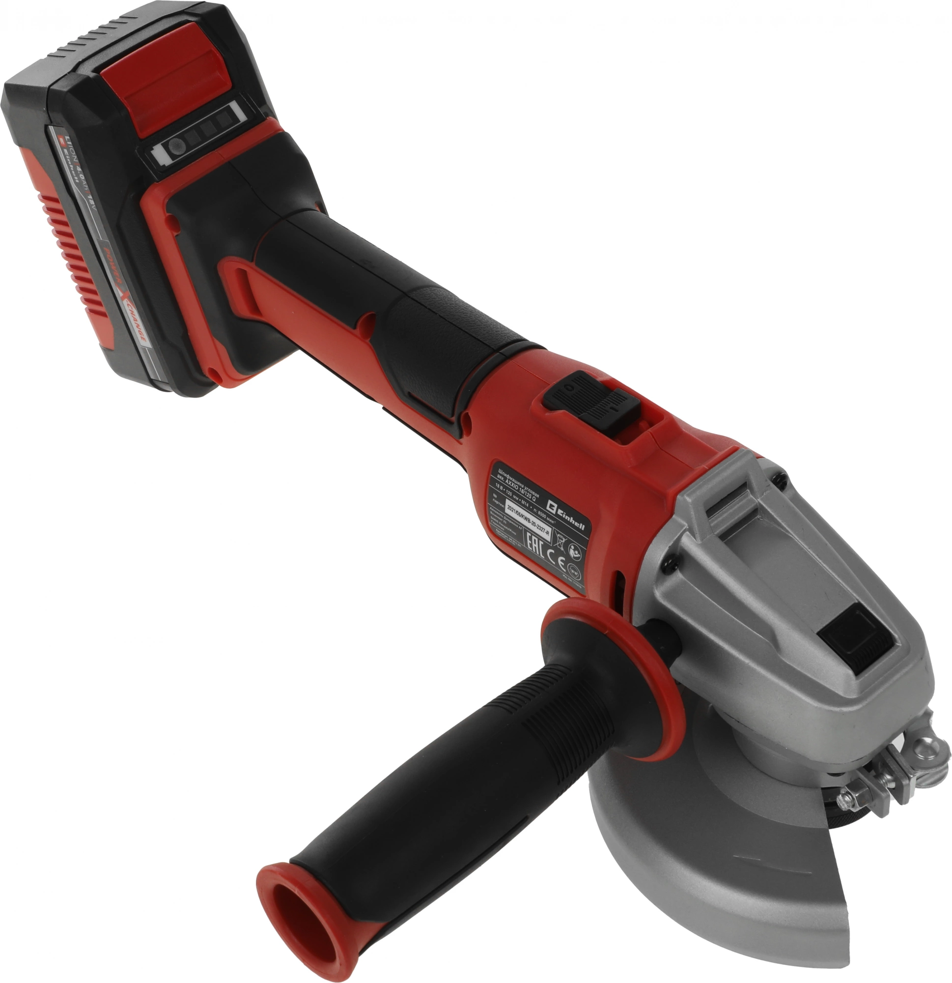 Углошлифовальная машина Einhell PXC AXXIO 8500об/мин рез.шпин.:M14 d=125мм (4431151SET) — миниатюра 4
