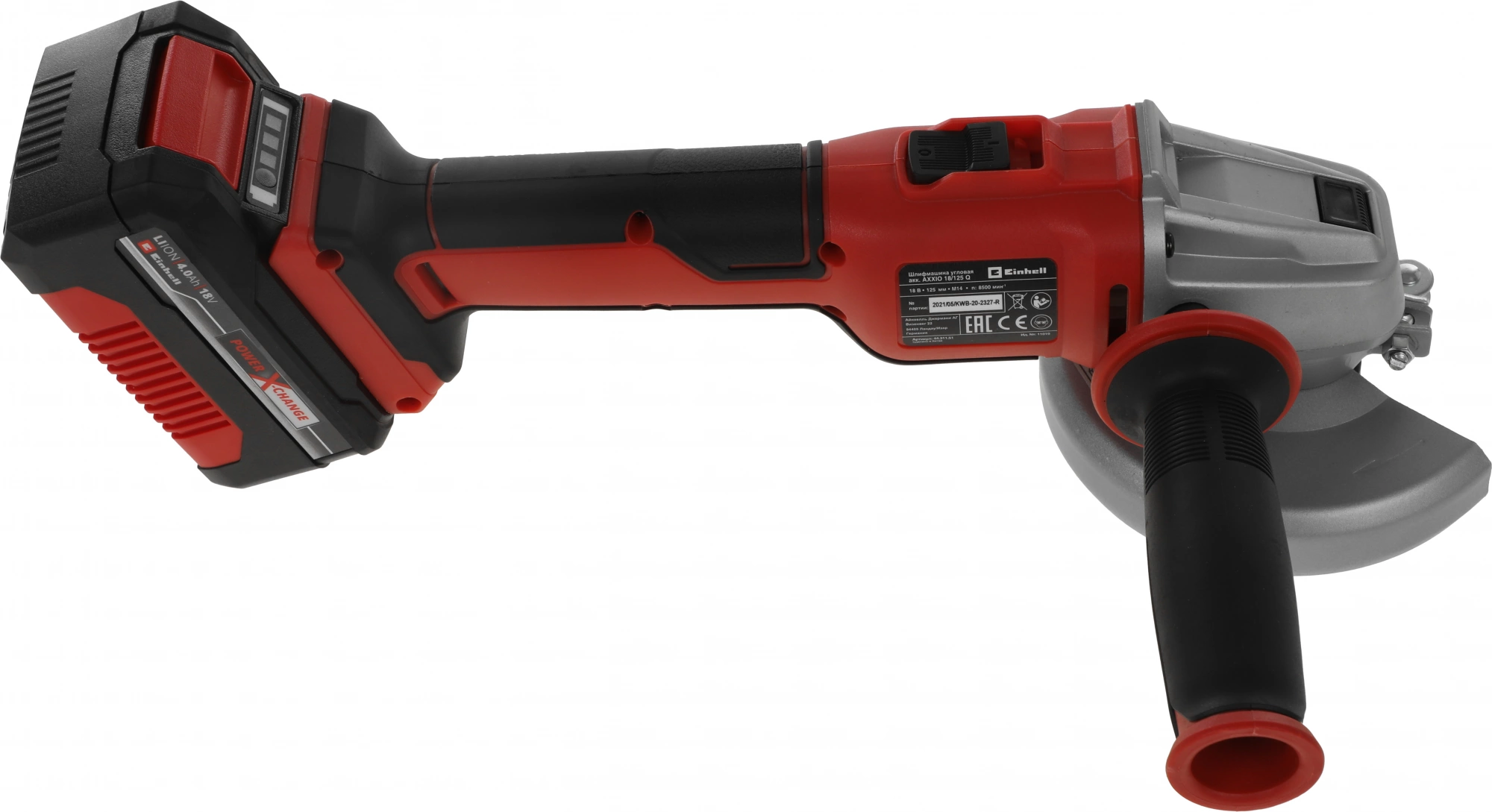 Углошлифовальная машина Einhell PXC AXXIO 8500об/мин рез.шпин.:M14 d=125мм (4431151SET) — миниатюра 3