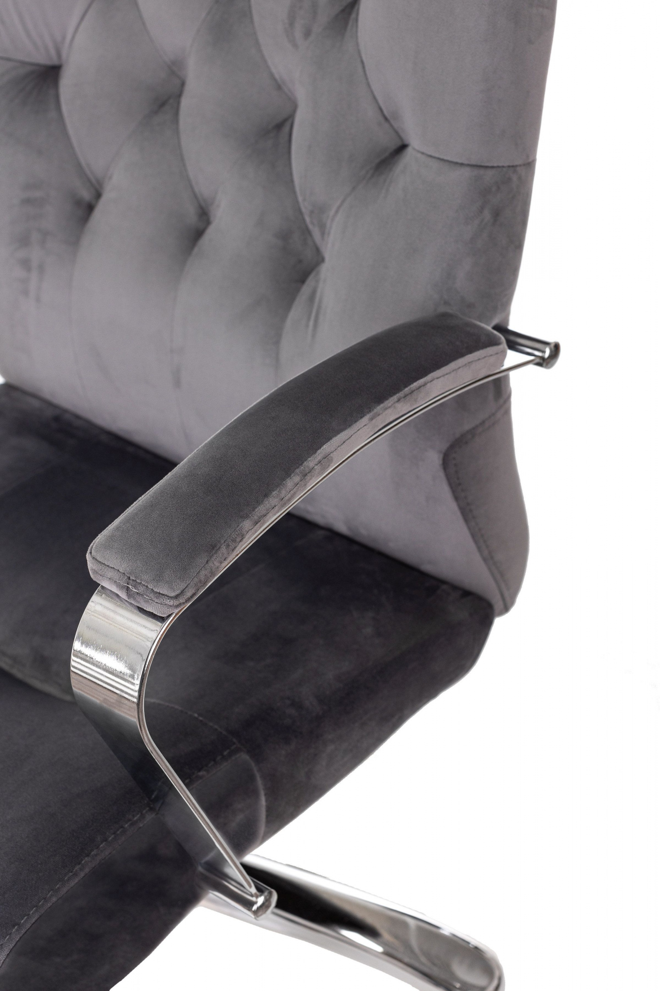 Кресло руководителя Бюрократ T9928SL Fabric серый Italia 26 крестов металл хром - Дополнительные фотографии