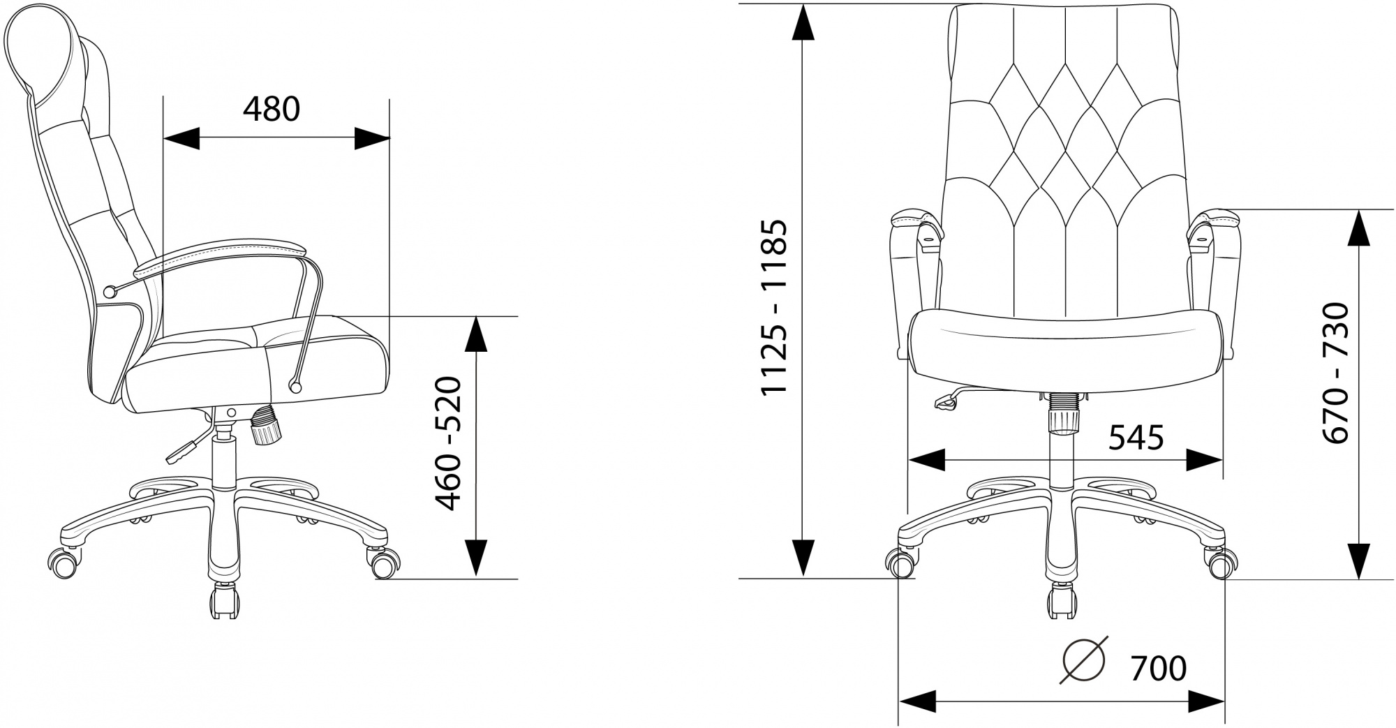 Кресло руководителя Бюрократ T9928SL Fabric коричневый Italia 6 крестов металл хром - Дополнительные фотографии