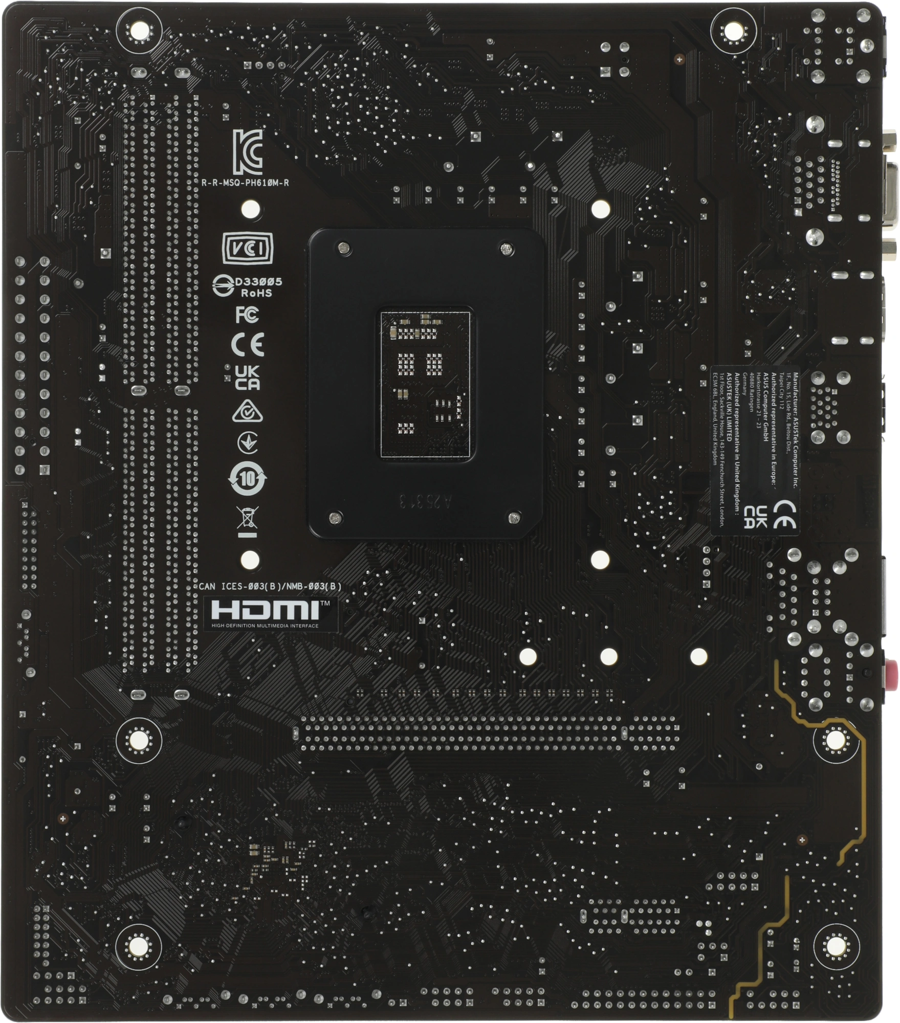 Материнская плата Asus PRIME H610M-R-SI Soc-1700 Intel H610 2xDDR5 mATX AC`97 8ch(7.1) GbLAN+VGA+HDMI+DP White Box — миниатюра 13
