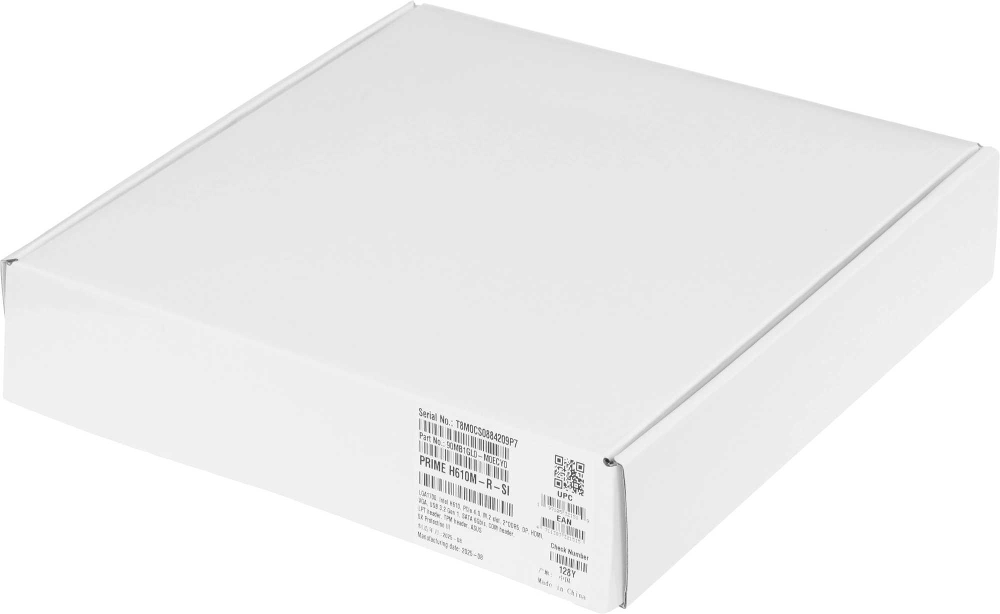 Материнская плата Asus PRIME H610M-R-SI Soc-1700 Intel H610 2xDDR5 mATX AC`97 8ch(7.1) GbLAN+VGA+HDMI+DP White Box — фото 1